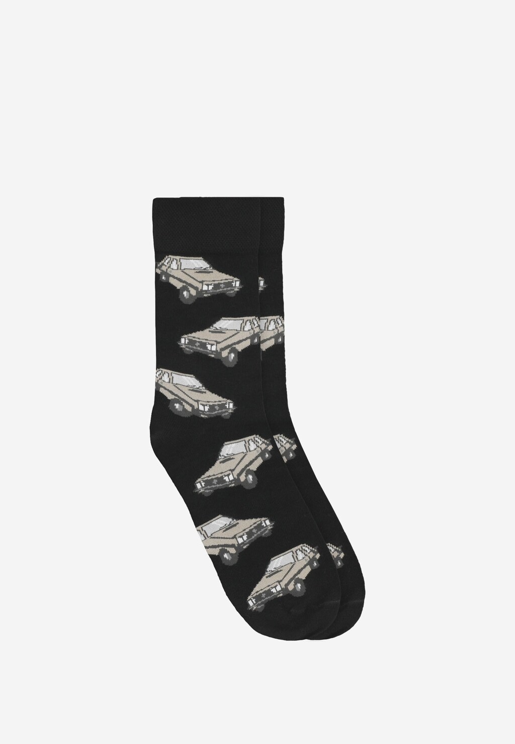 Bavlnené pánske ponožky so štýlovými autíčkami 97041-81 Widok 1