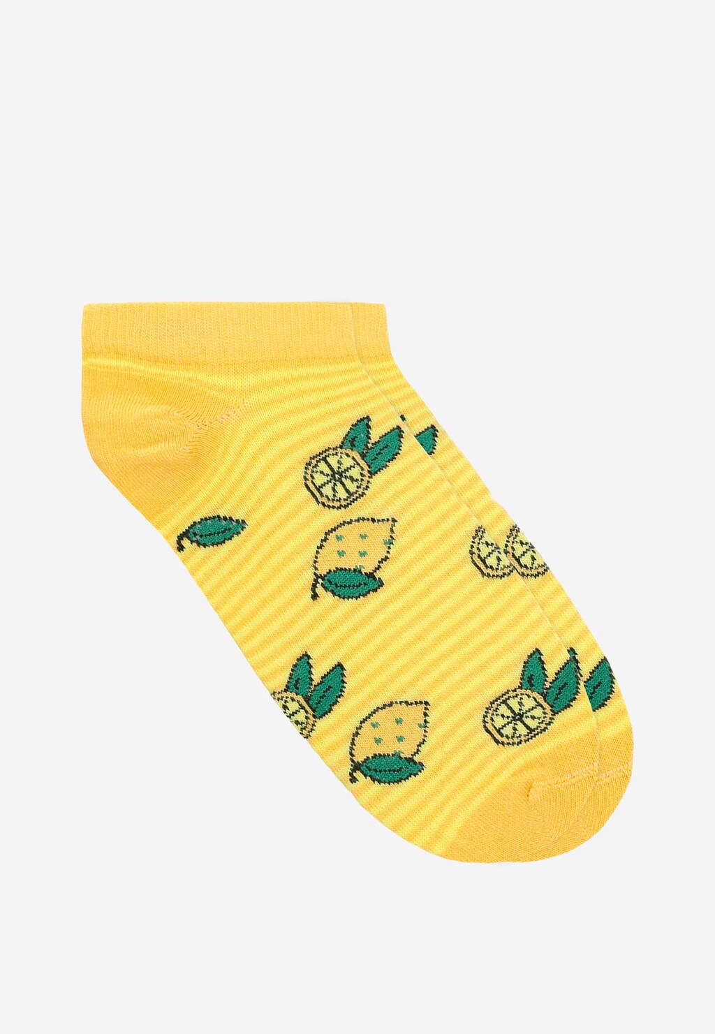 Żółte stopki damskie w cytryny 97049-88 Widok 1