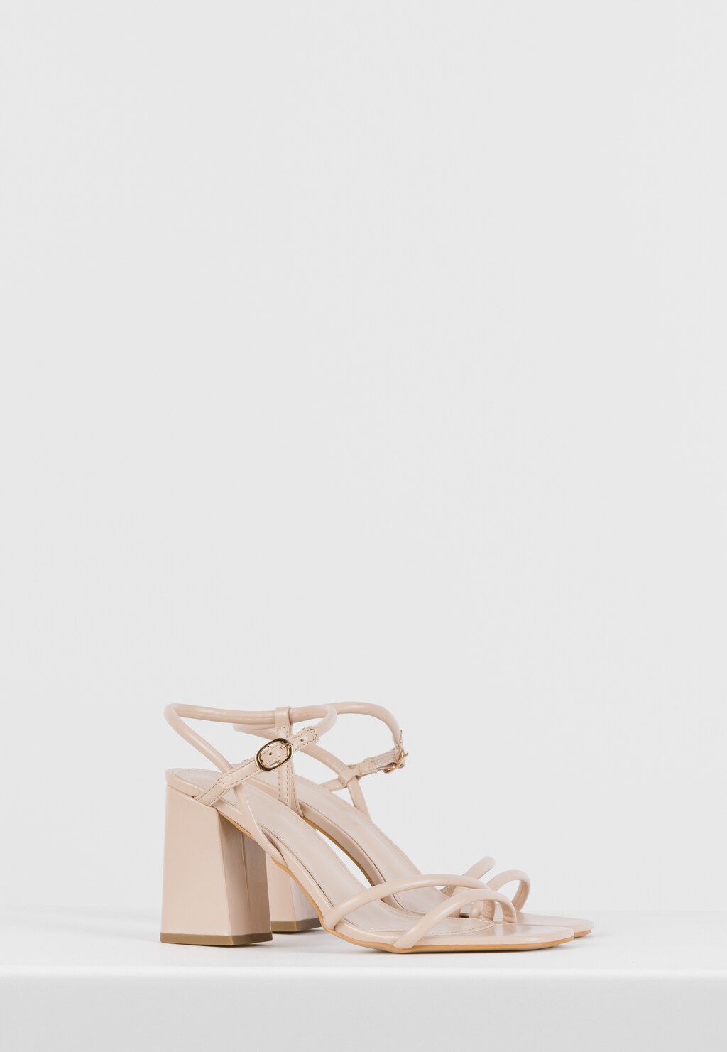 WJS różowe sandały damskie na masywnym obcasie WJS74047-54 Widok 3