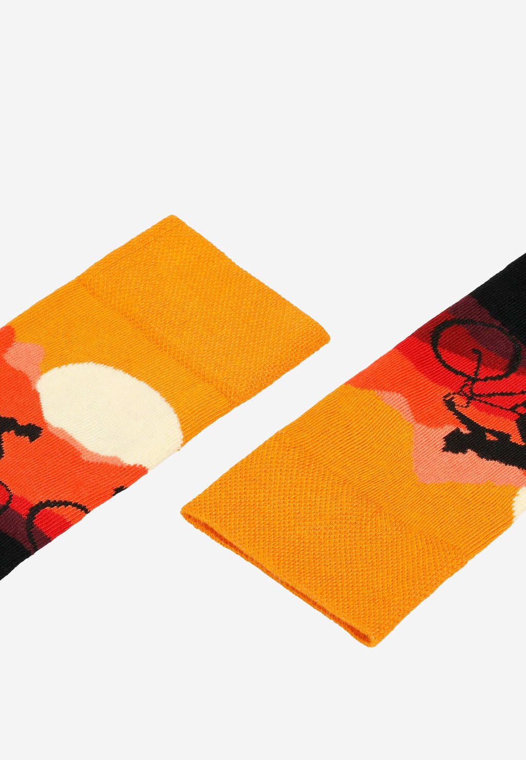 Skarpety z grafiką kolarza i zachodzącego słońca 97043-88 Widok 2