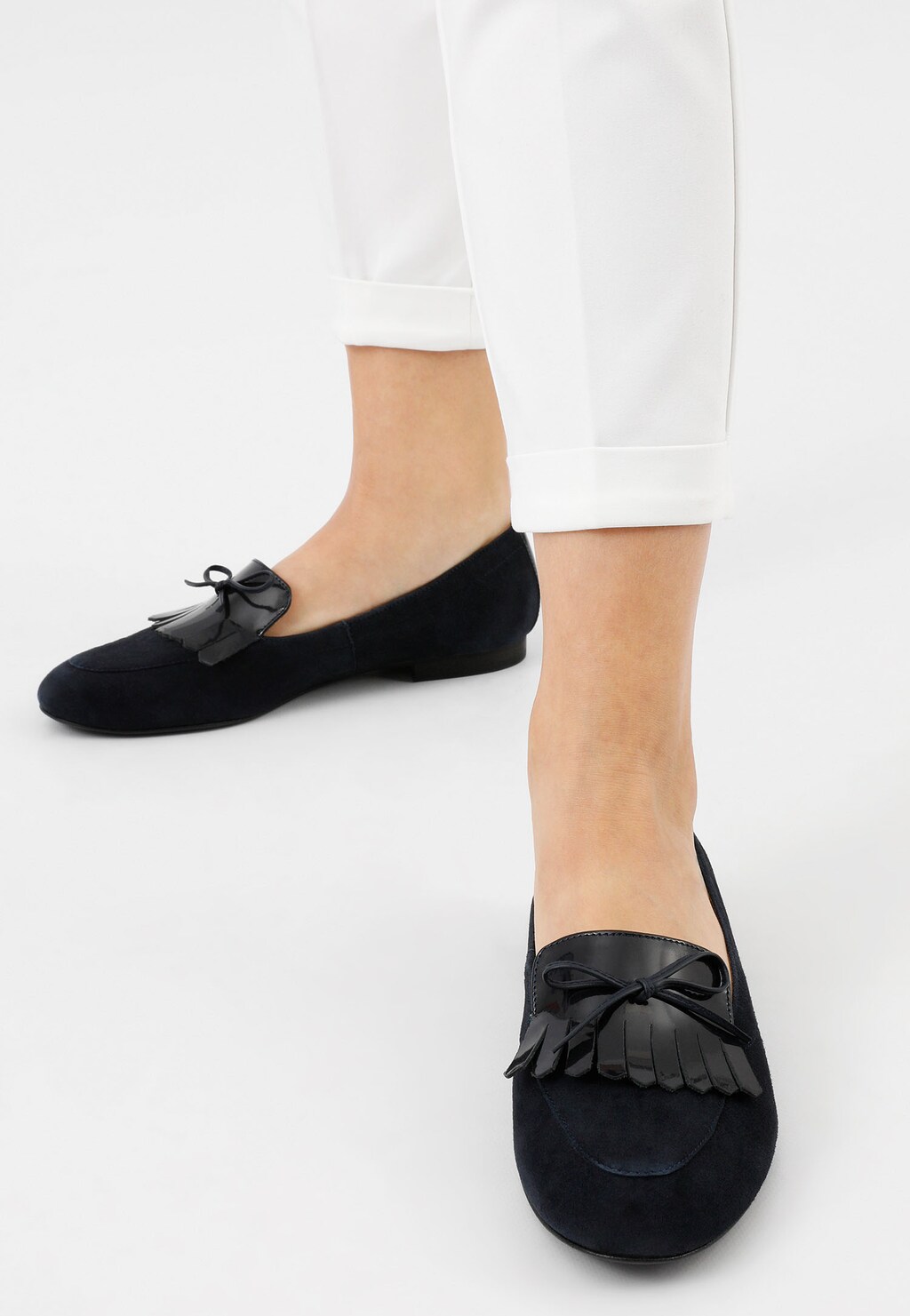 Granatowe półbuty damskie 46013-76 Widok 9