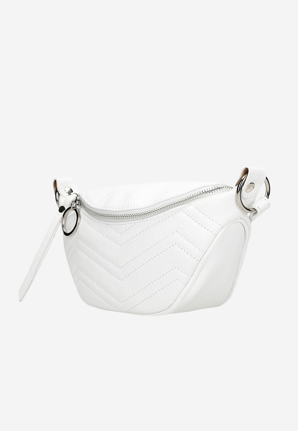Bílá dámská taštička s ozdobným prošíváním 80093-59 Widok 3
