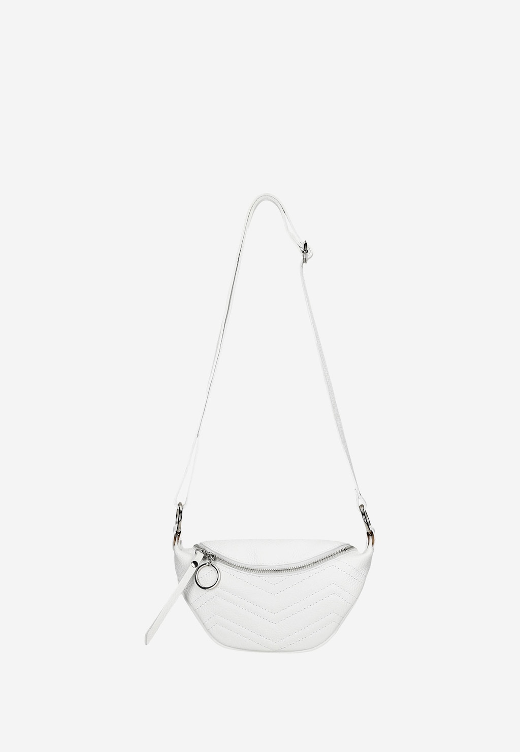 Bílá dámská taštička s ozdobným prošíváním 80093-59 Widok 5