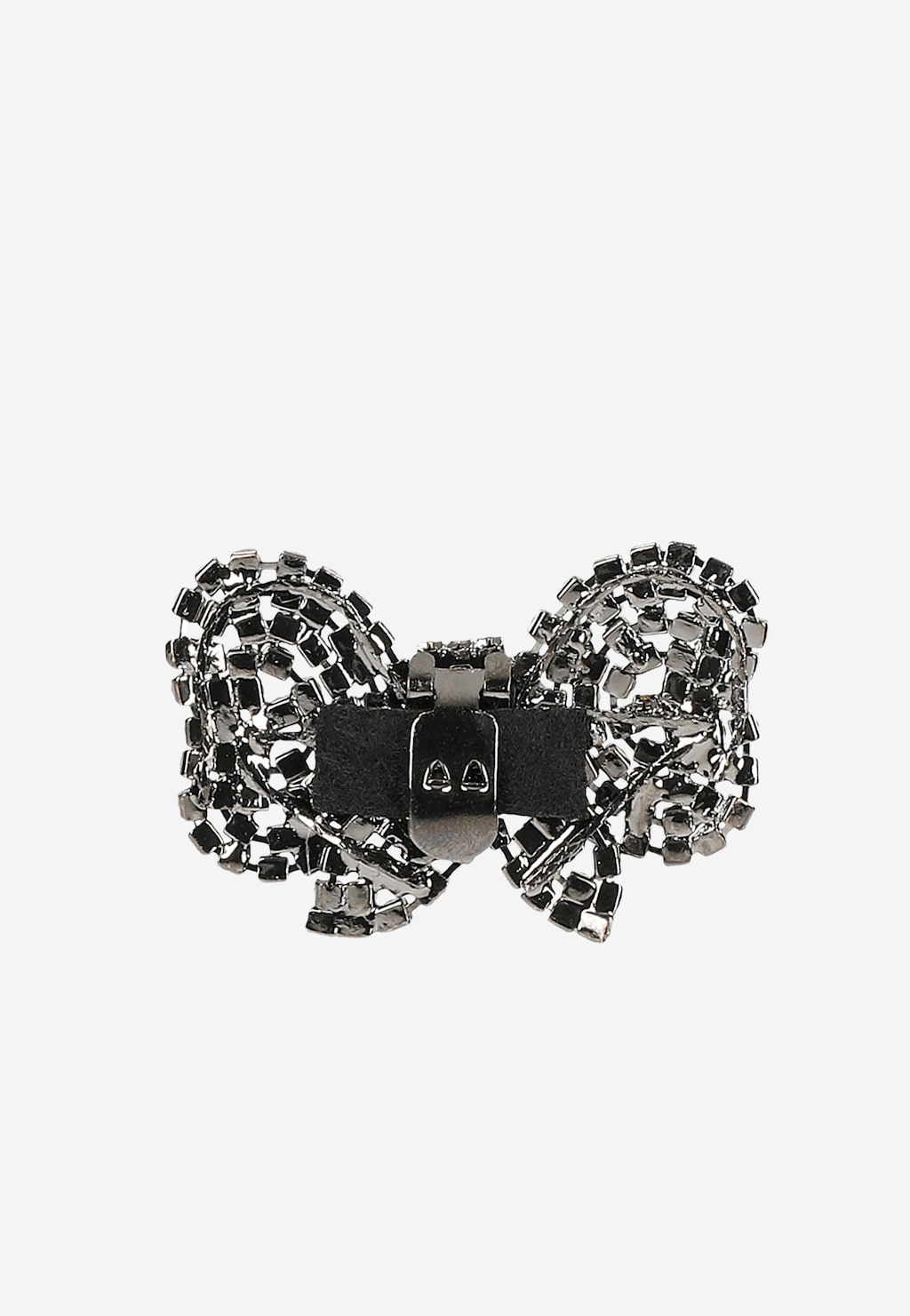 Czarne ozdoby w formie kokardek z kryształkami 98514-11 Widok 4