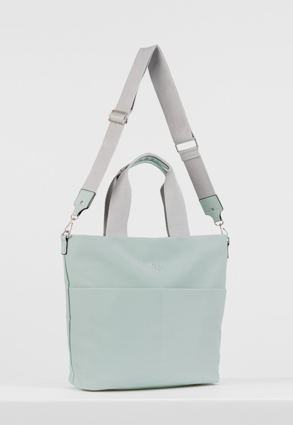 WJS duża torebka damska na co dzień w kolorze miętowym WJS76088-57 Widok 2