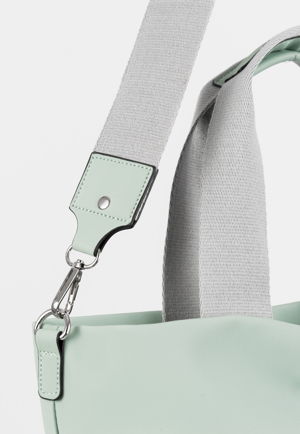 WJS duża torebka damska na co dzień w kolorze miętowym WJS76088-57 Widok 4