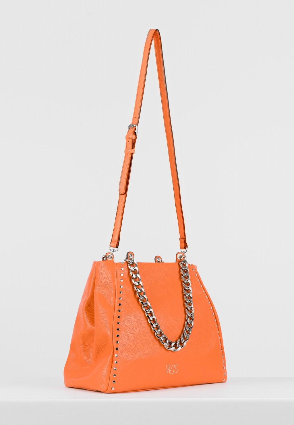WJS pojemna torebka damska w kolorze pomarańczowym WJS76099-55 Widok 2