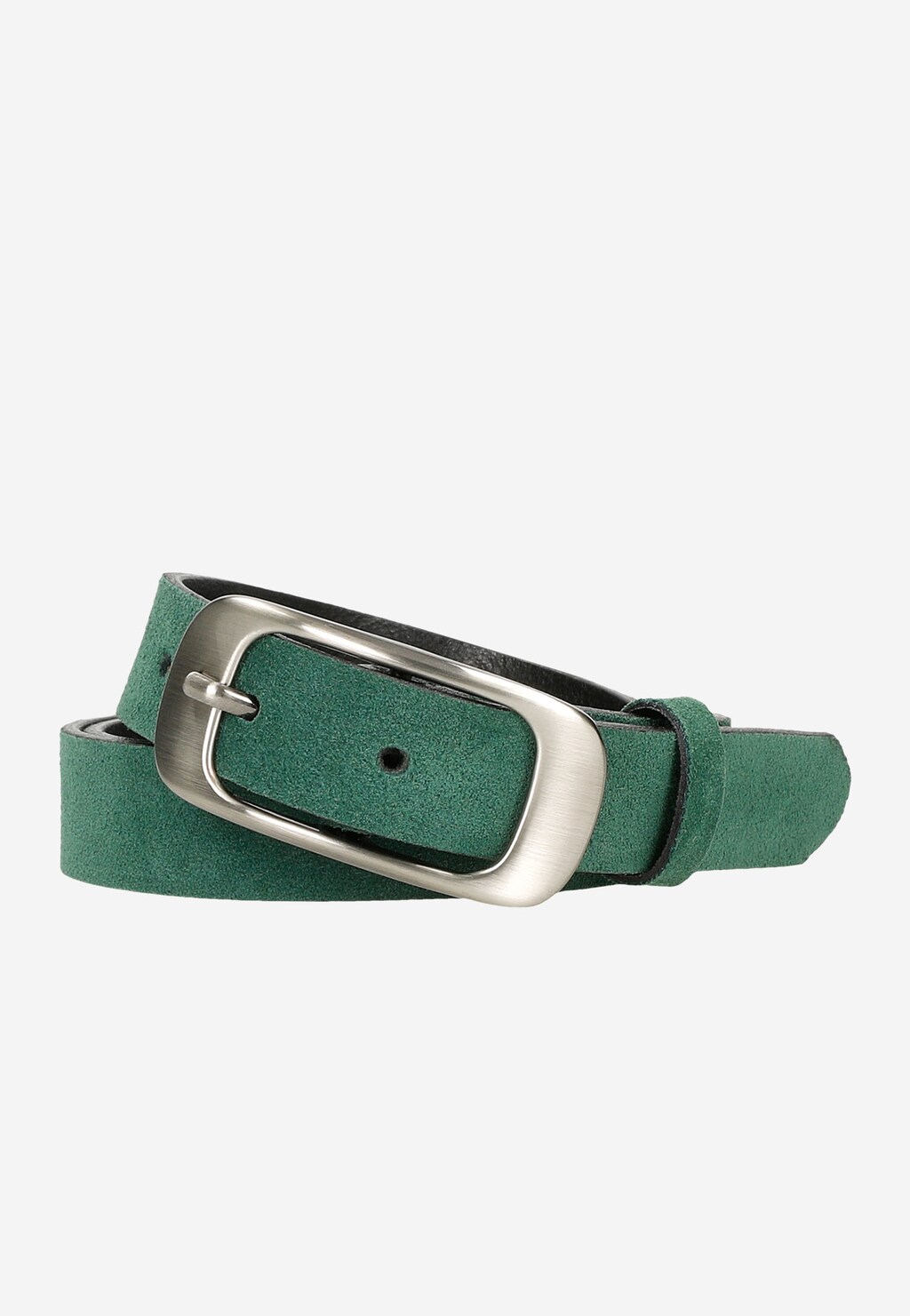 Zelený opasek dámský z kvalitní velurové kůže 93007-66 Widok 1