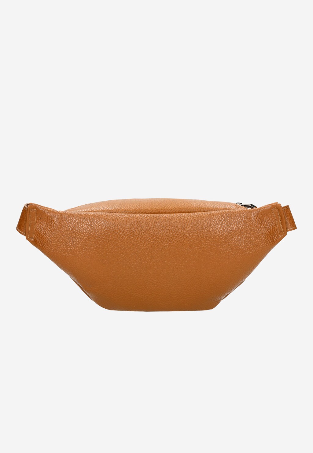 Jasnobrązowa nerka damska z połączenia skóry licowej i dwoiny welurowej 80194-73 Widok 4