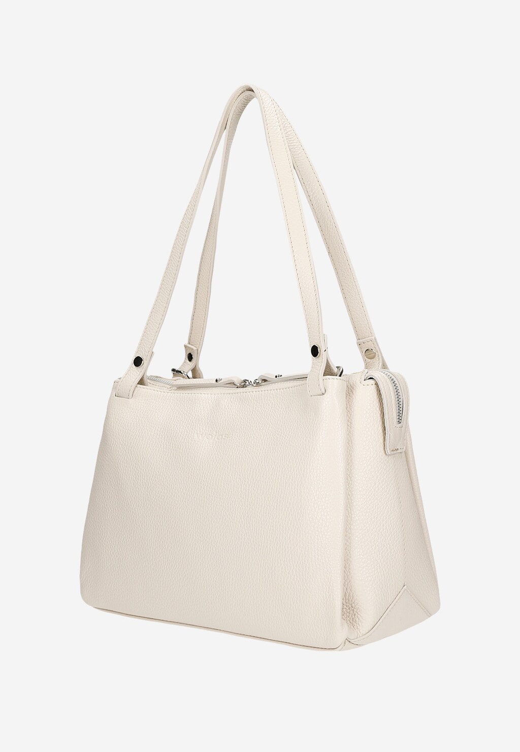 Velká dámská kožená kabelka v béžové barvě 80259-54 Widok 2