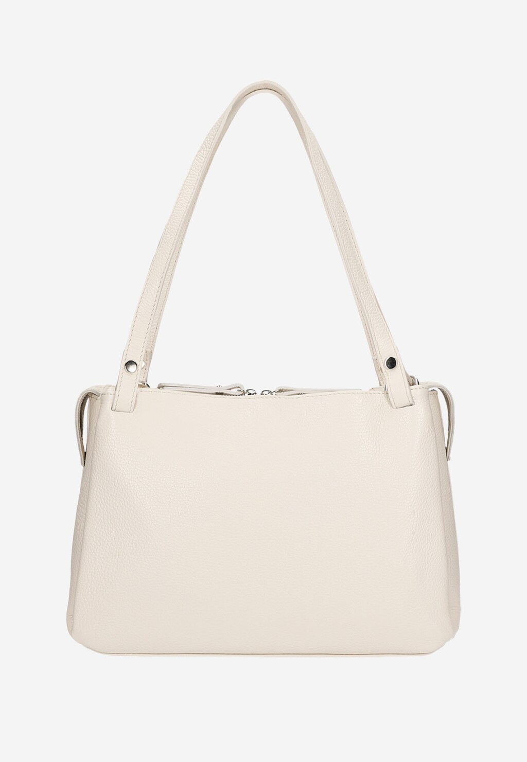 Velká dámská kožená kabelka v béžové barvě 80259-54 Widok 3