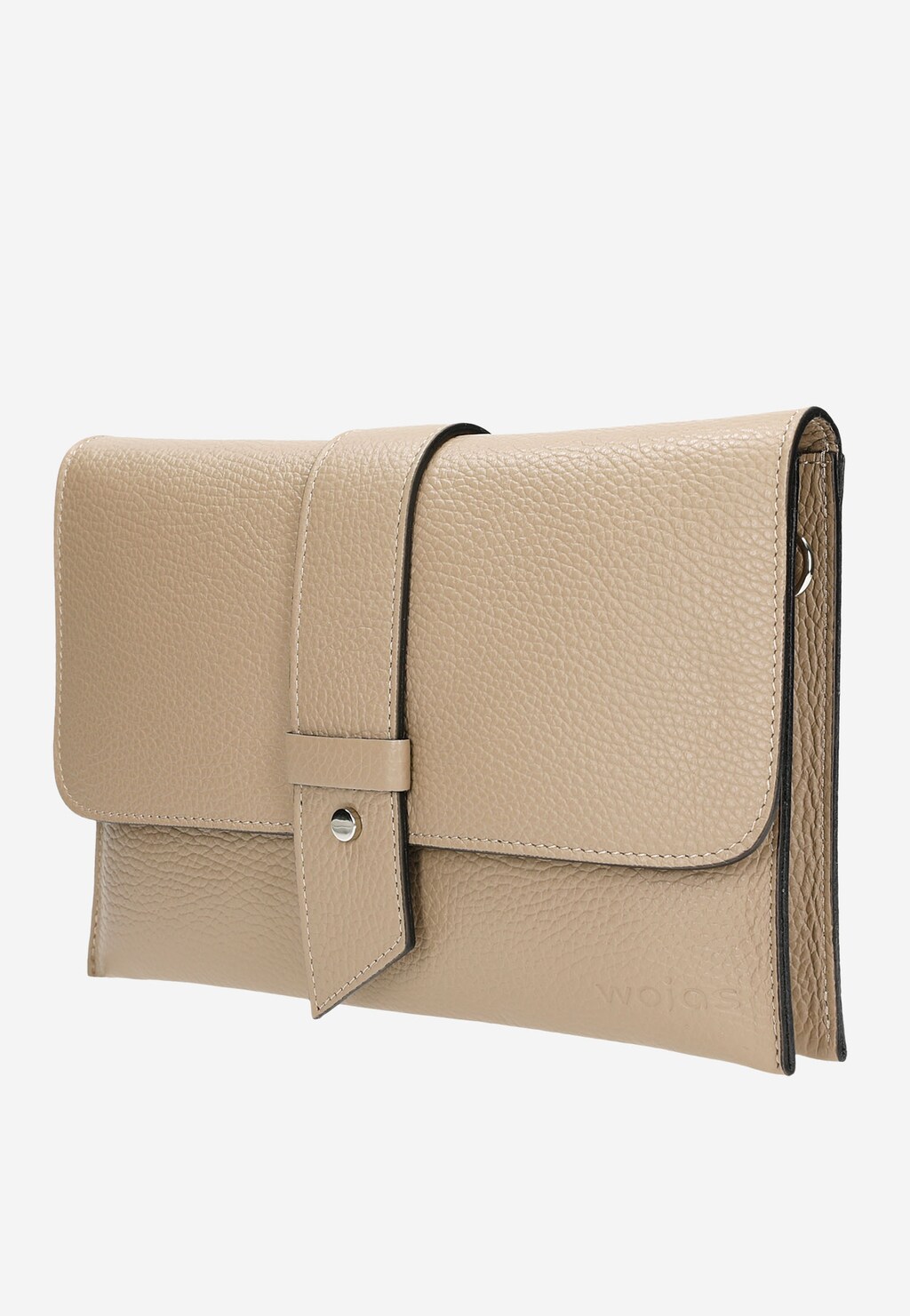 Mała beżowa torebka damska ze skóry naturalnej 80258-54 Widok 3