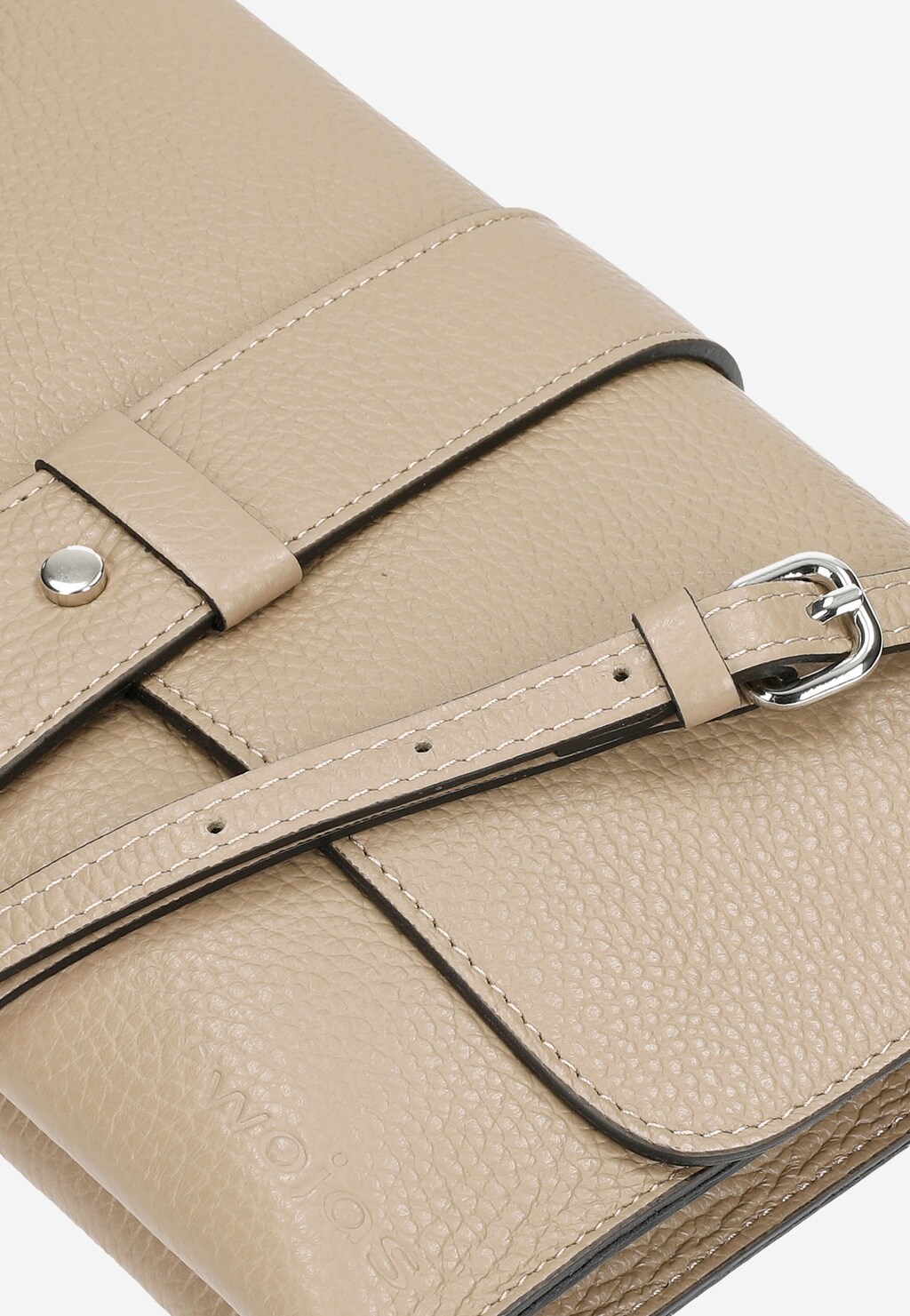 Mała beżowa torebka damska ze skóry naturalnej 80258-54 Widok 7