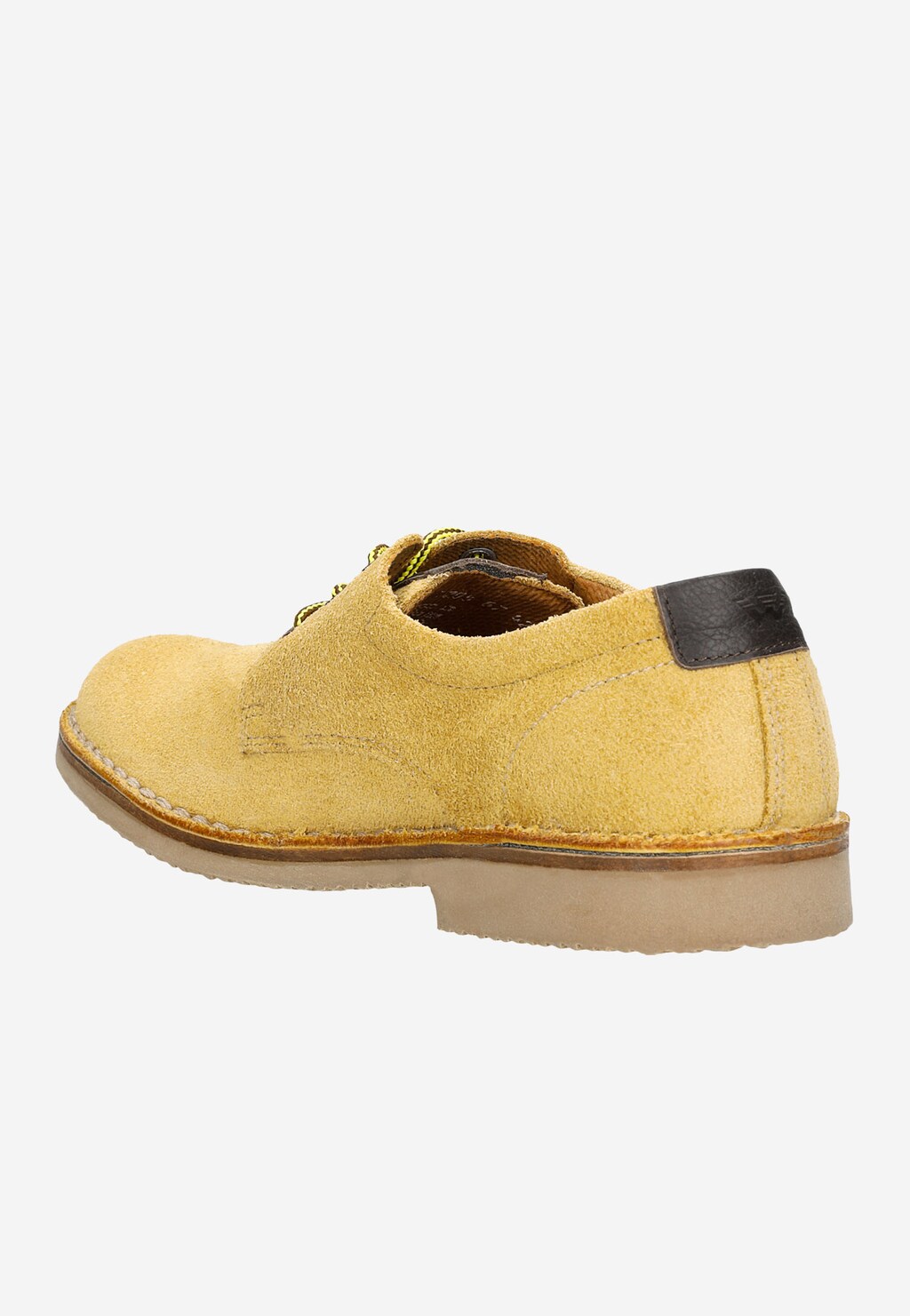 Żółte sznurowane półbuty męskie  1205-67 Widok 3