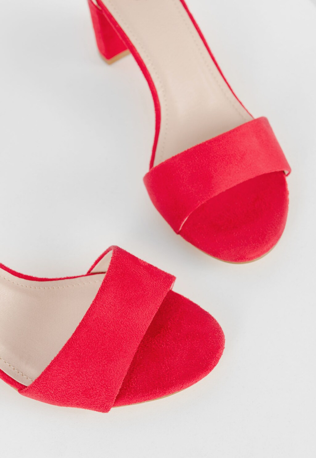 WJS czerwone sandały damskie na słupku WJS74004-55 Widok 3