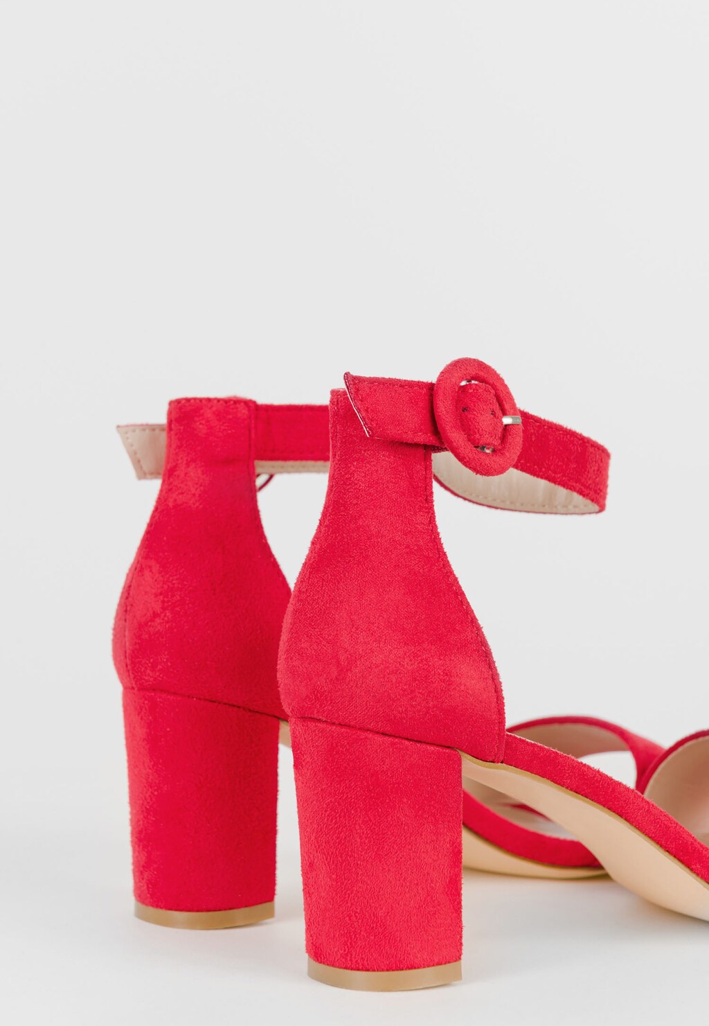 WJS czerwone sandały damskie na słupku WJS74004-55 Widok 4