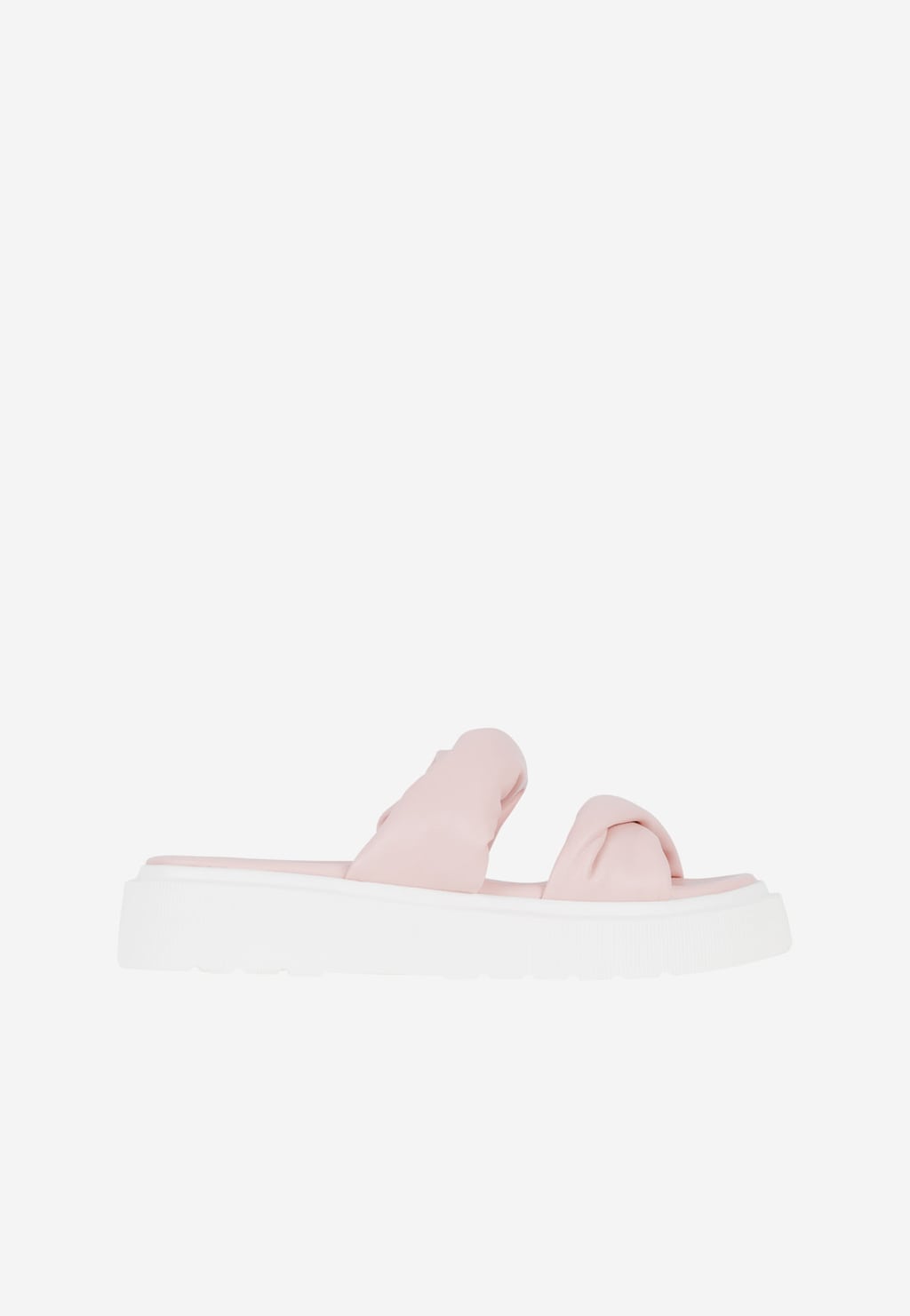 WJS jasnoróżowe klapki damskie na białej podeszwie WJS71040-55 Widok 2