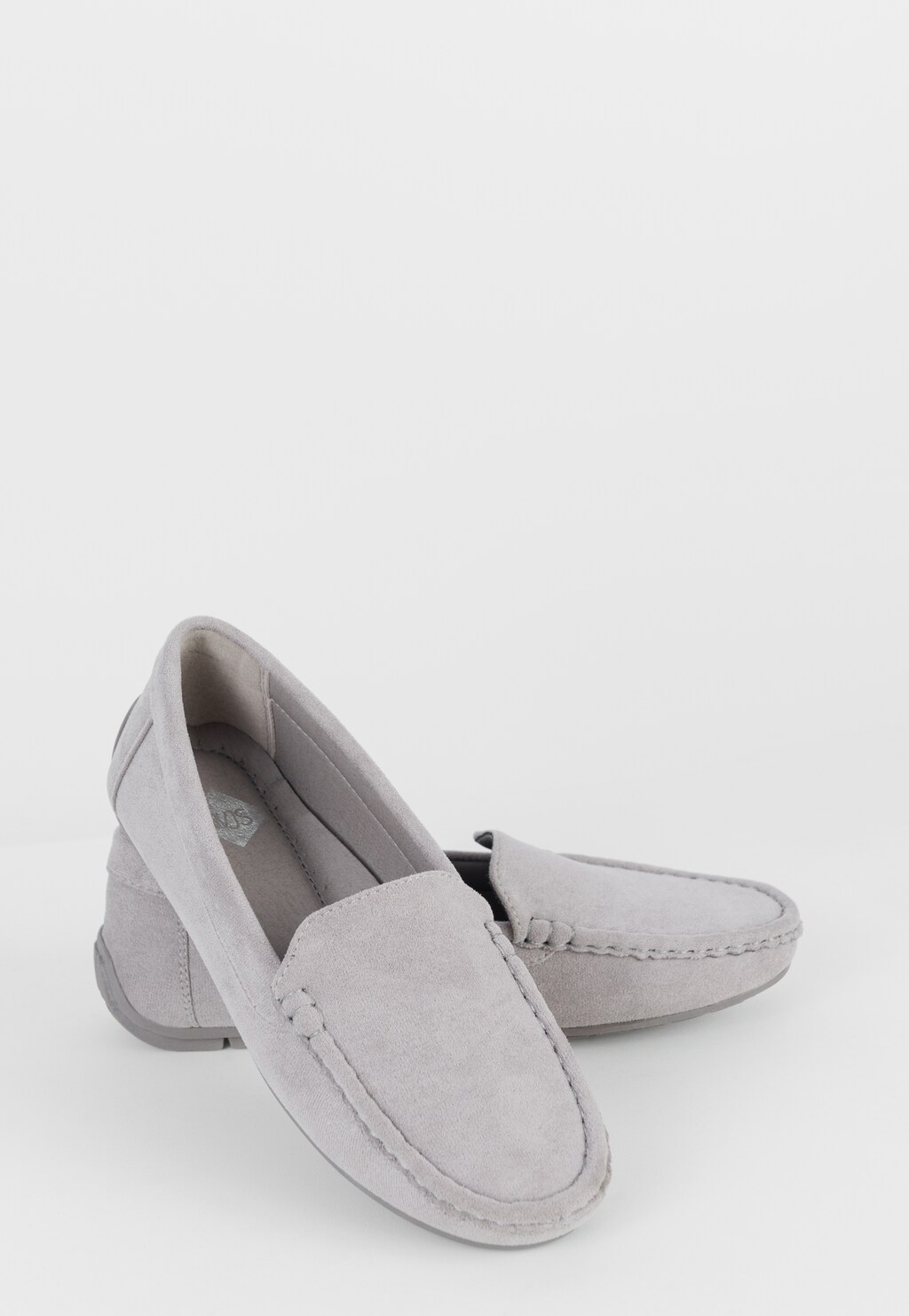 WJS stylowe szare mokasyny damskie WJS70000-60 Widok 3