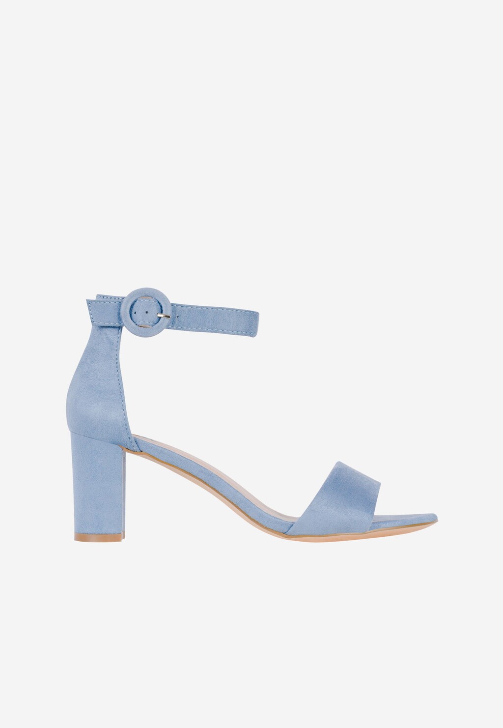 WJS niebieskie sandały damskie na obcasie z zakrytą piętą WJS74004-66 Widok 2