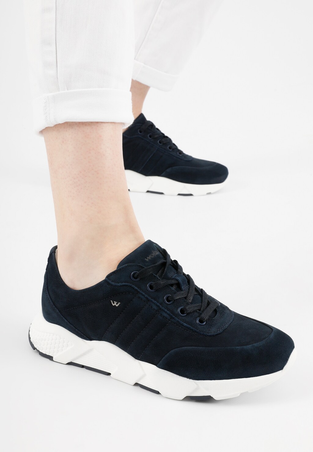 Granatowe półbuty damskie 46015-26 Widok 9