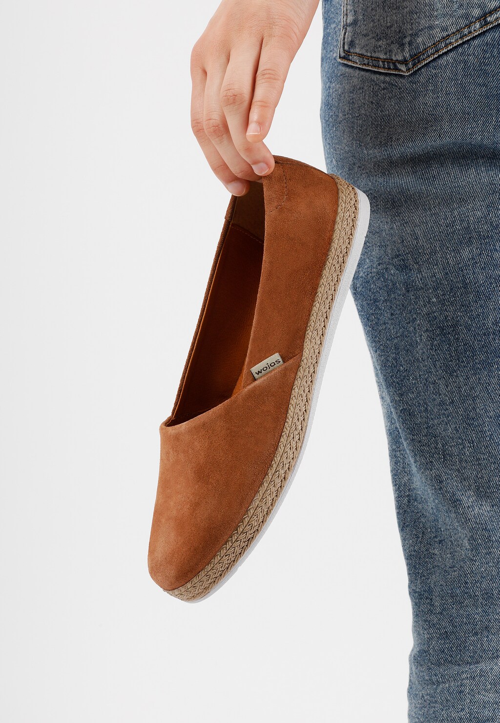 Jasně hnědé dámské polobotky z přírodní kůže 46151-63 Widok 8