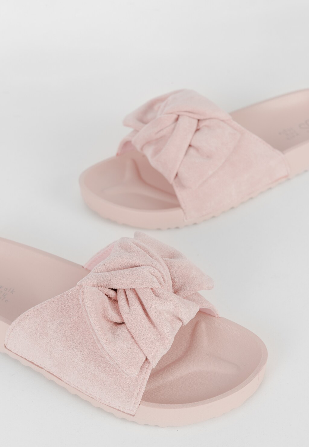WJS różowe klapki damskie z kokardką na pasku WJS71004-65 Widok 5