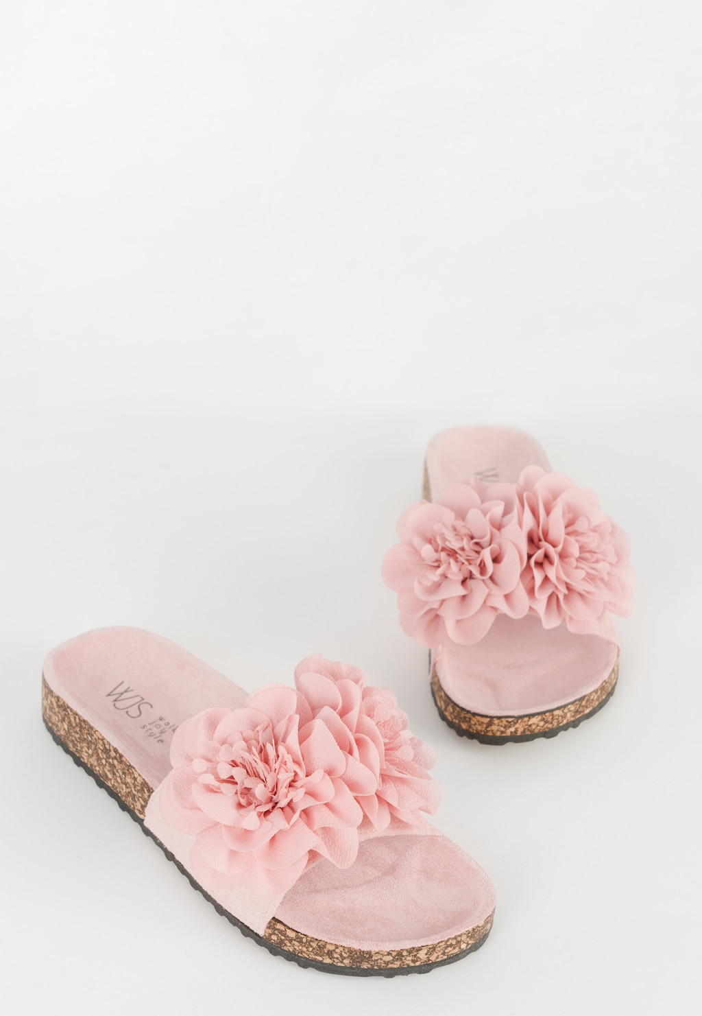 Ružové romantické dámske šľapky elegantné WJS71017-85 Widok 4