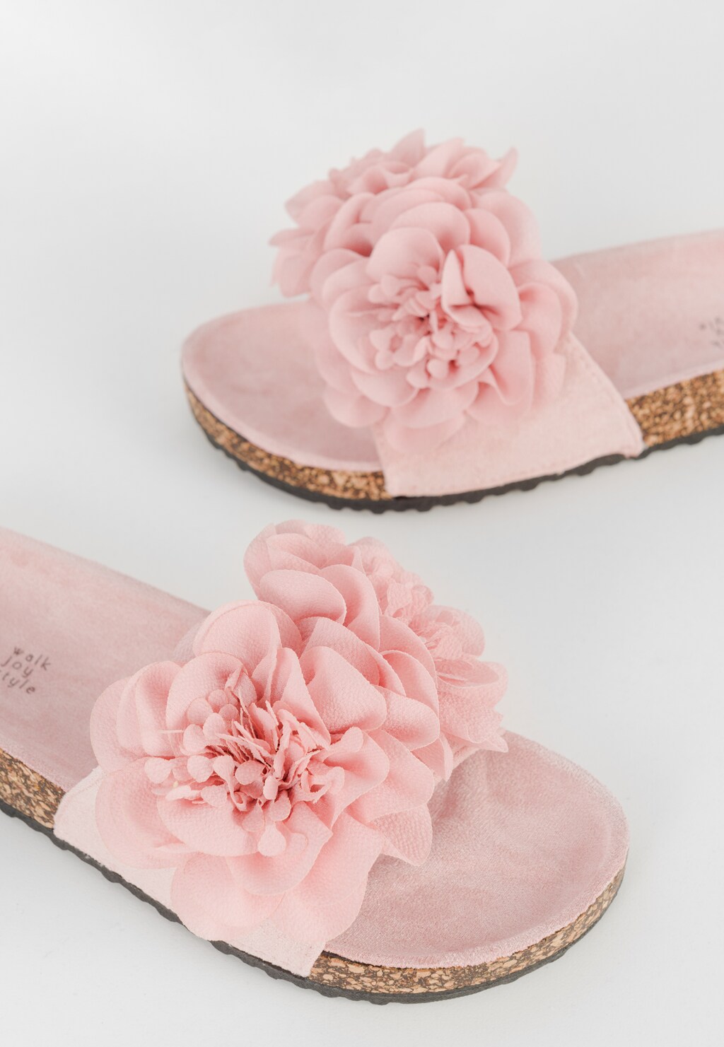 Ružové romantické dámske šľapky elegantné WJS71017-85 Widok 5