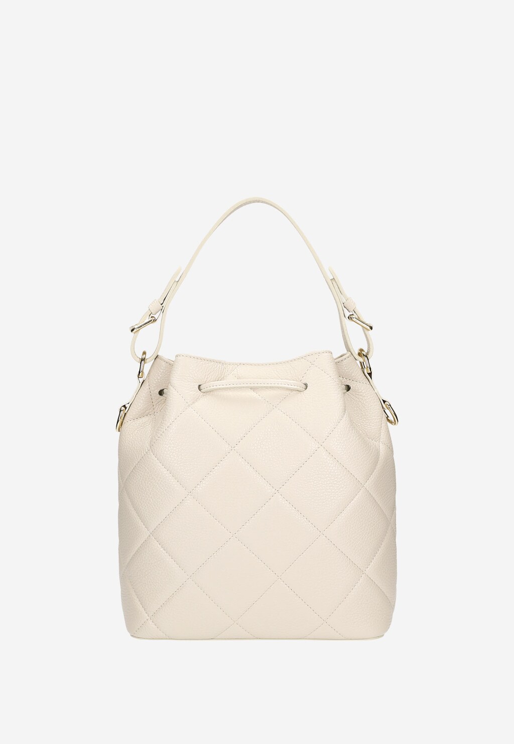 Torebka damska pikowana w kolorze beżowym 80281-54 Widok 4