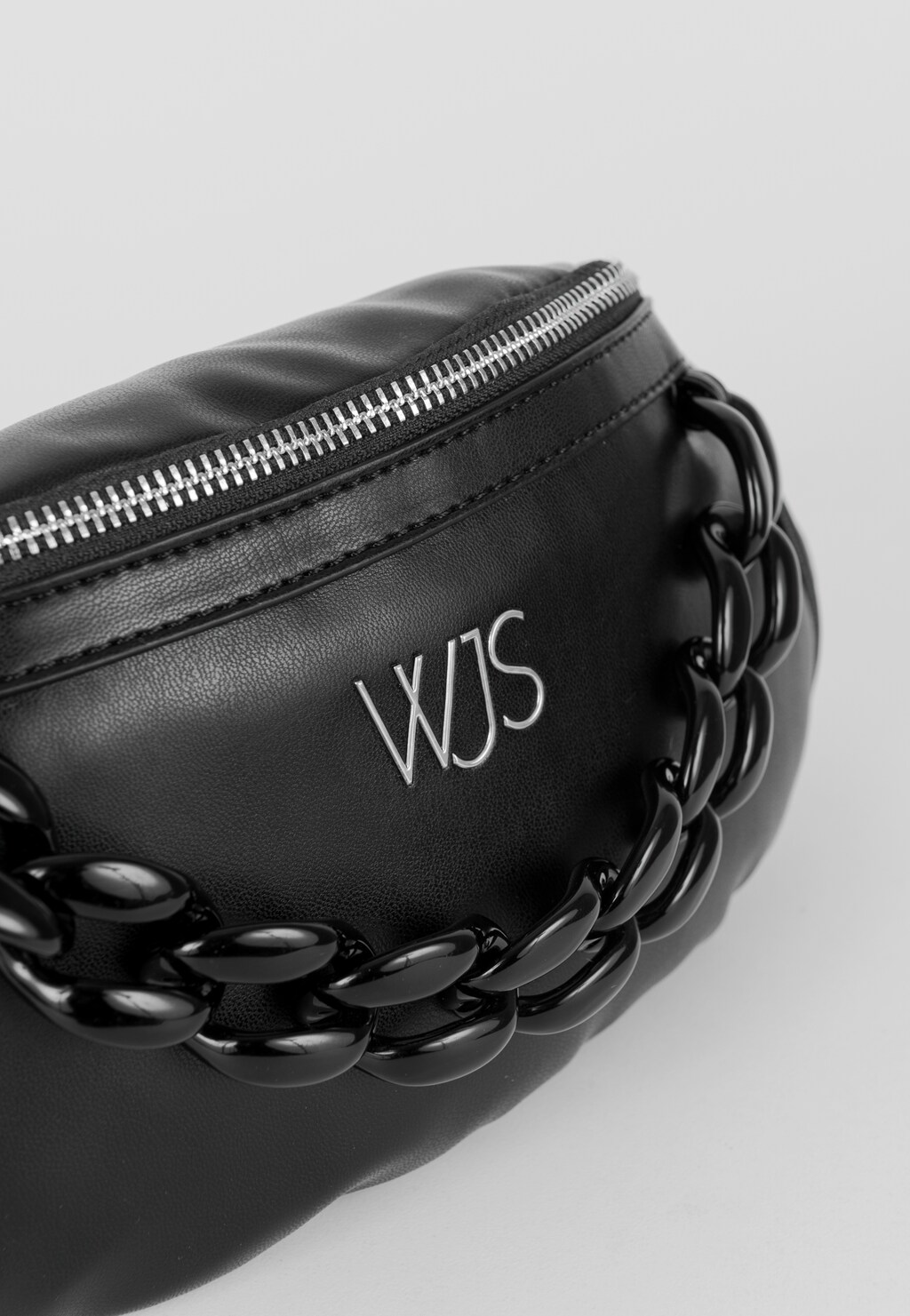 WJS czarna monochromatyczna nerka damska WJS83009-51 Widok 3