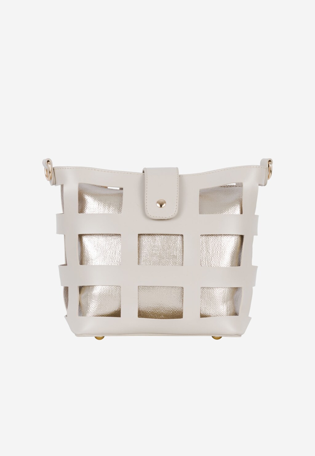 WJS beżowa torebka damska ze złotym środkiem WJS76109-84 Widok 1