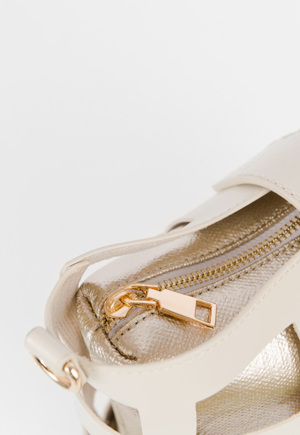 WJS beżowa torebka damska ze złotym środkiem WJS76109-84 Widok 4