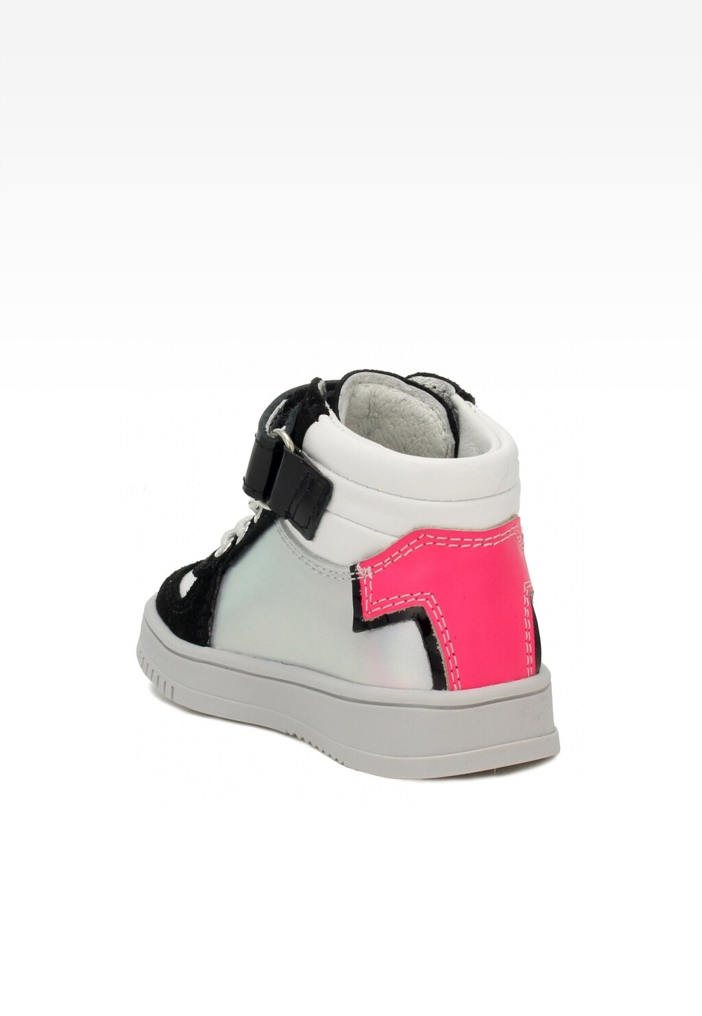 Sneakers BARTEK 11577012, dla dziewcząt, biało-czarny Widok 3