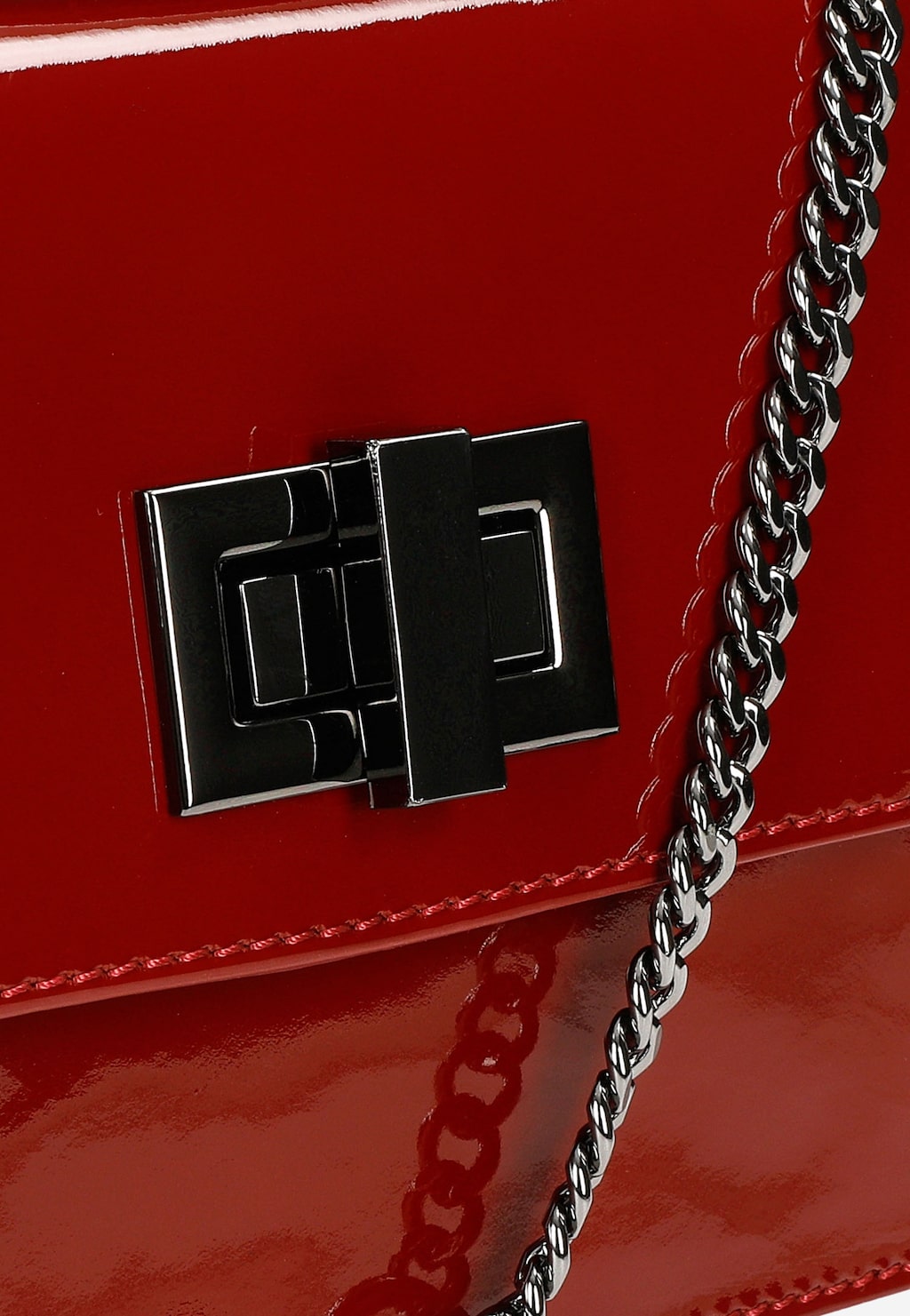 Červená lakovaná dámska kabelka do ruky aj crossbody 80215-35 Widok 7