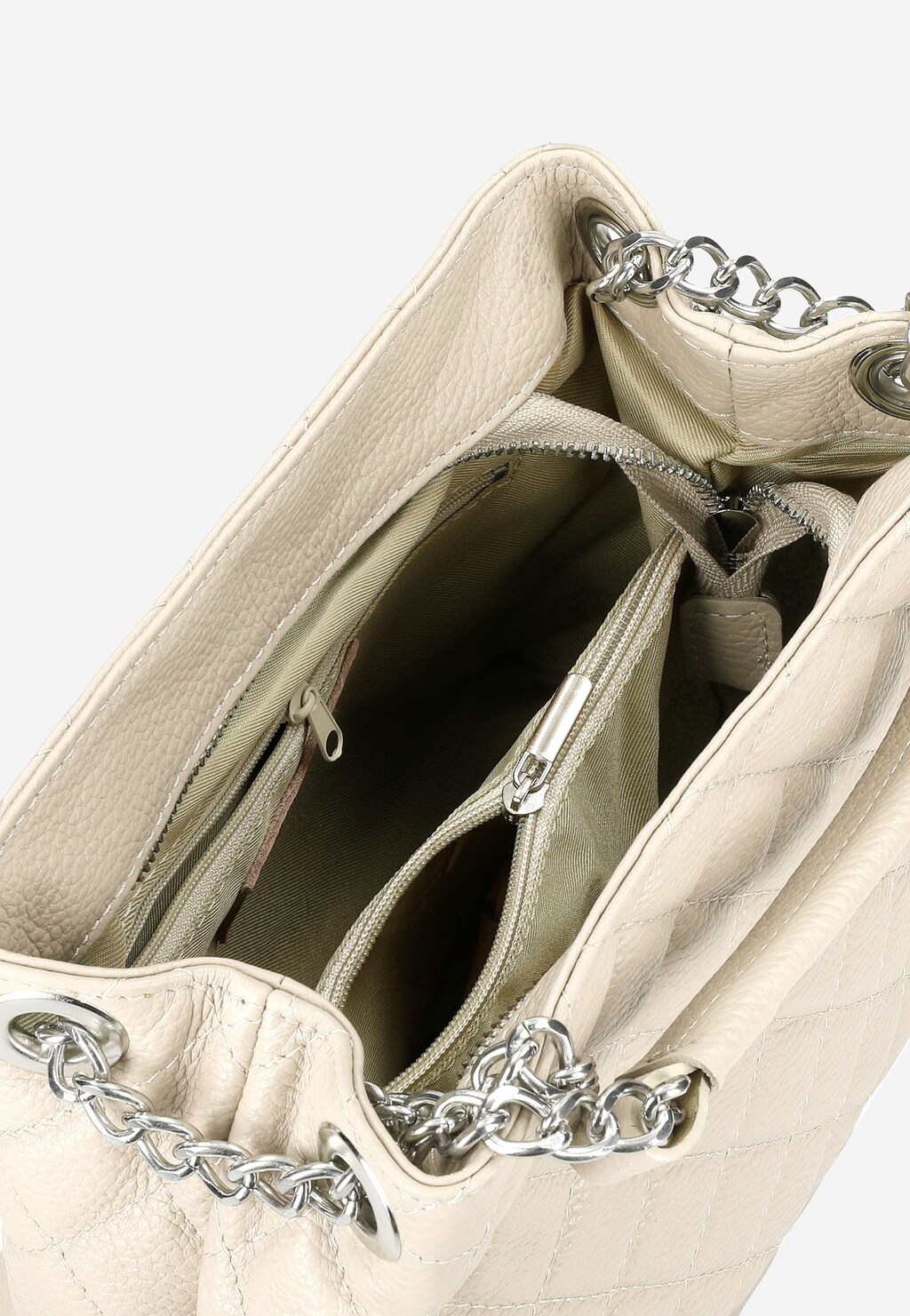 Béžová dámska kabelka je ideálny spoločník na každý deň 80260-54 Widok 5