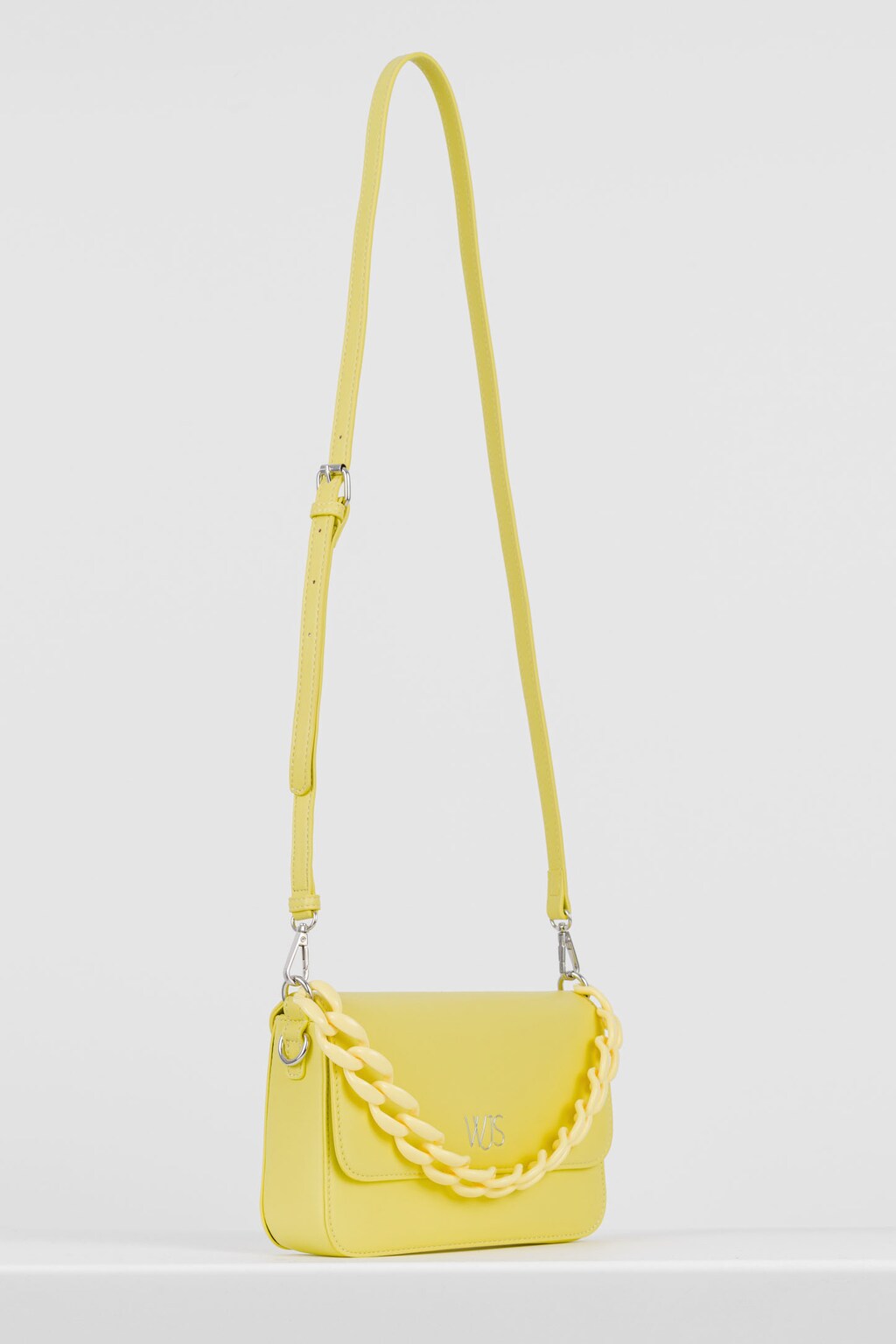 WJS żółta torebka damska z ozdobnym łańcuchem WJS76084-58 Widok 2
