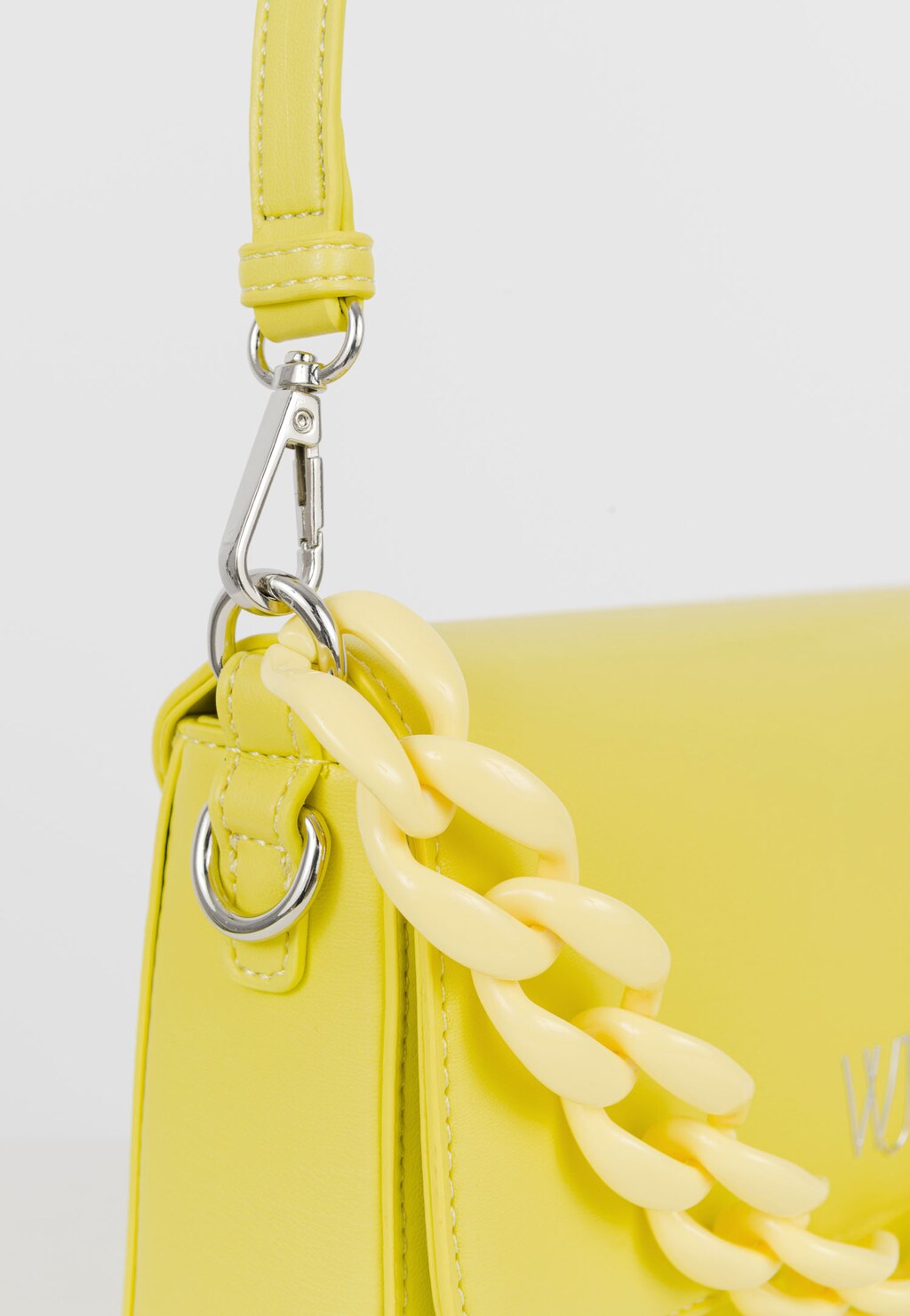 WJS żółta torebka damska z ozdobnym łańcuchem WJS76084-58 Widok 3