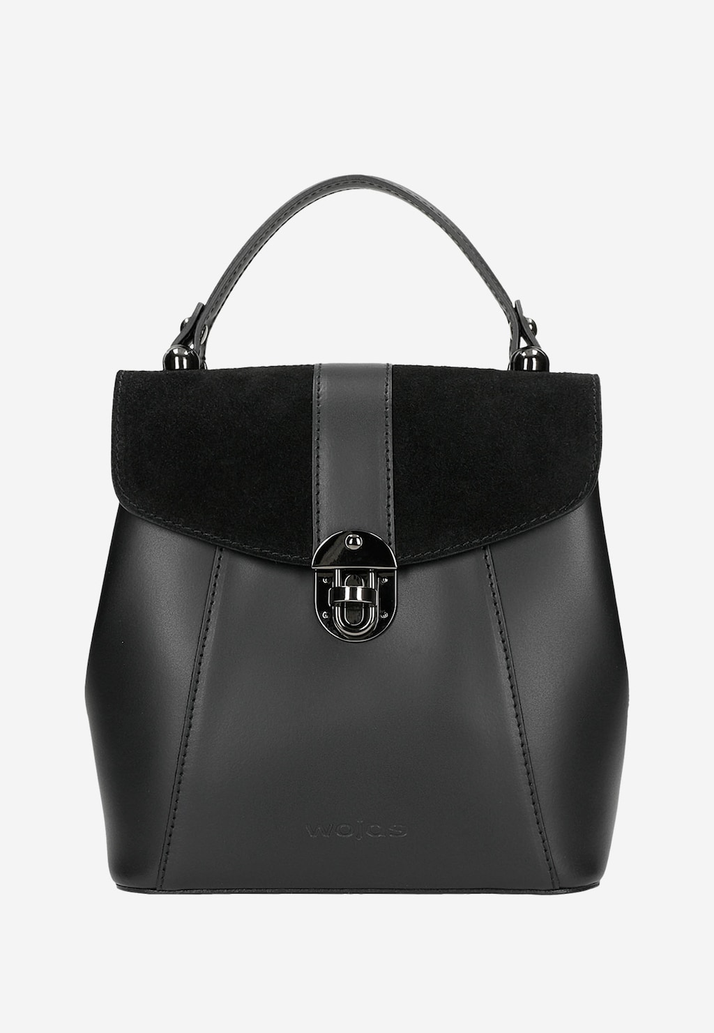 Moderní černý dámský městský batoh z přírodní kůže 80265-71 Widok 2