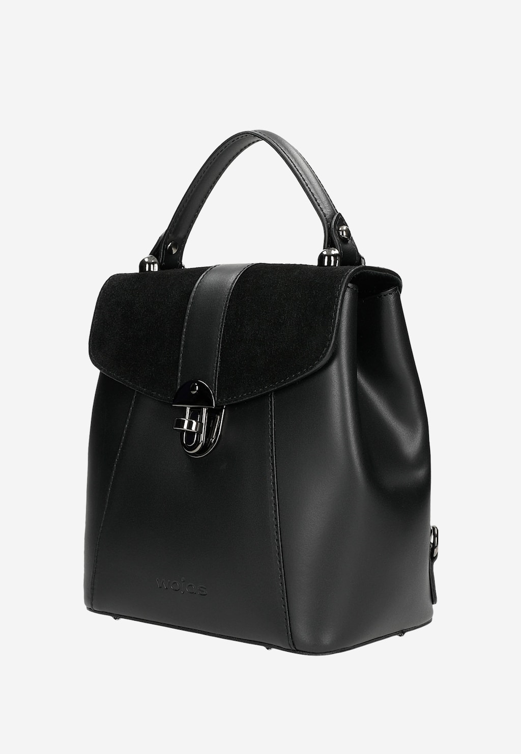 Moderní černý dámský městský batoh z přírodní kůže 80265-71 Widok 3