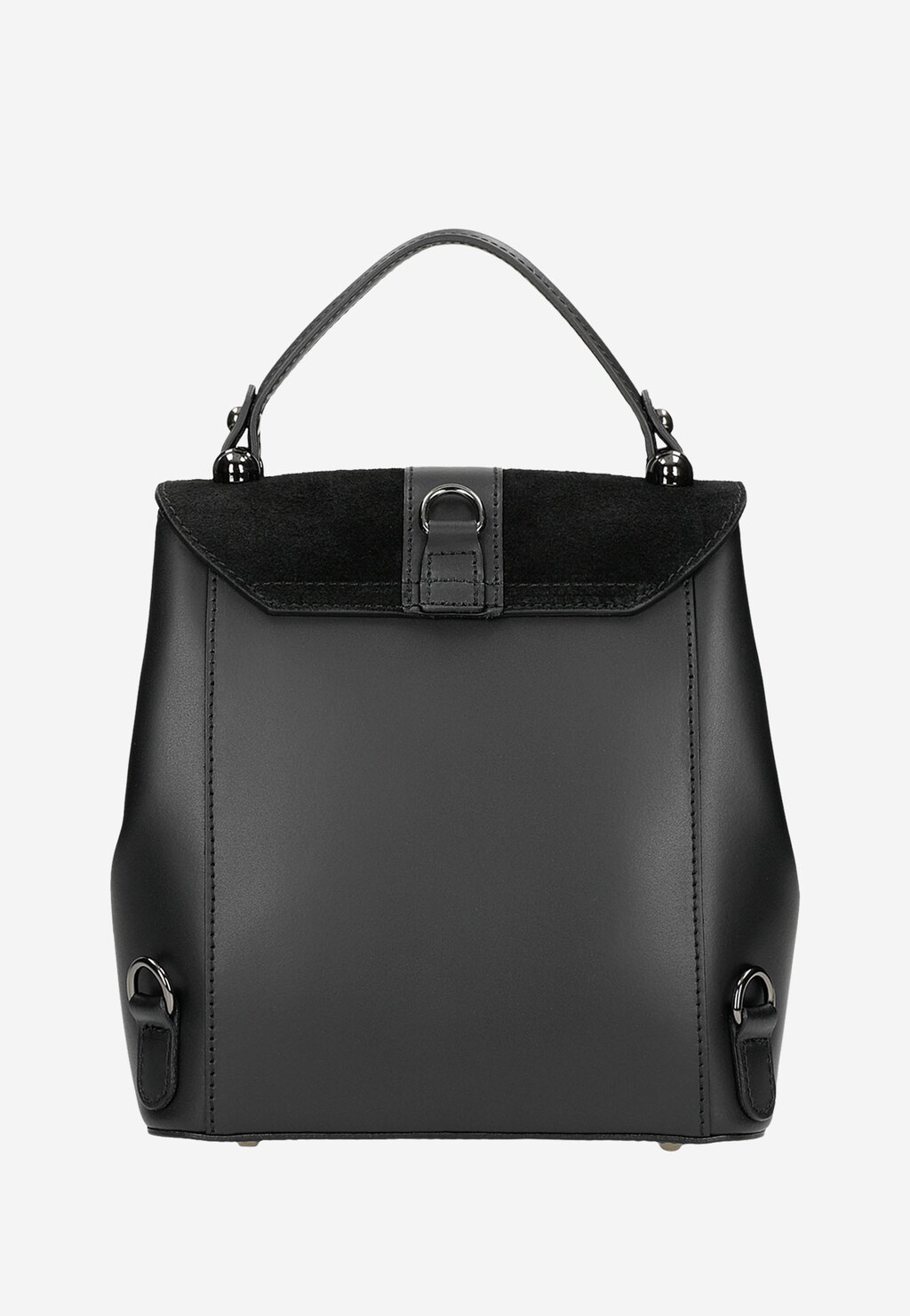 Moderní černý dámský městský batoh z přírodní kůže 80265-71 Widok 4