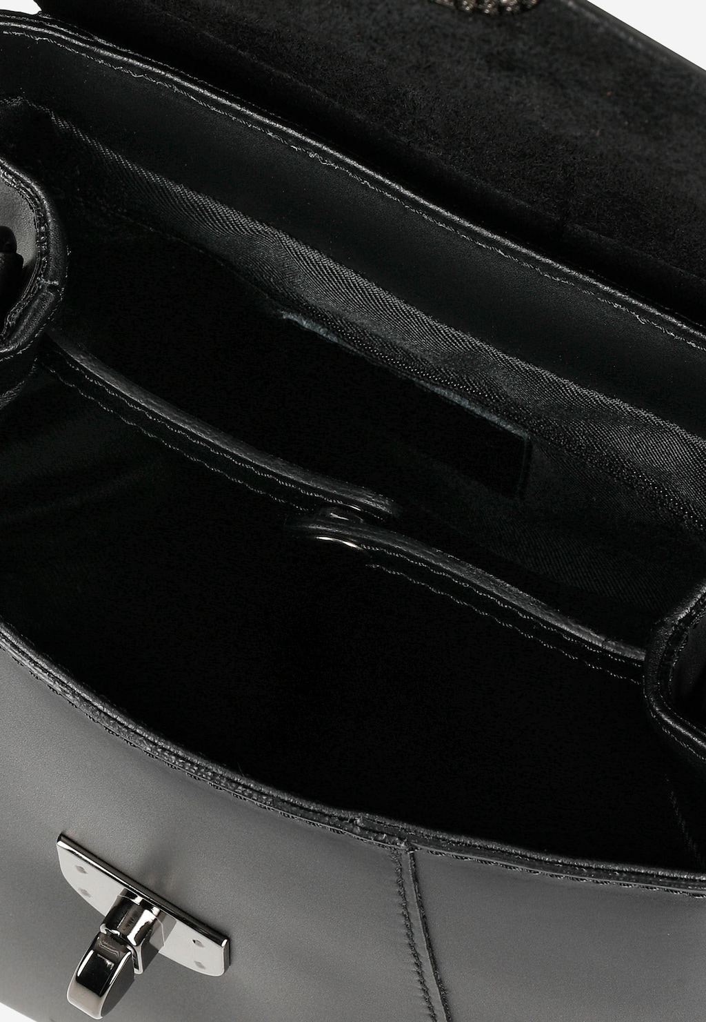 Moderní černý dámský městský batoh z přírodní kůže 80265-71 Widok 5