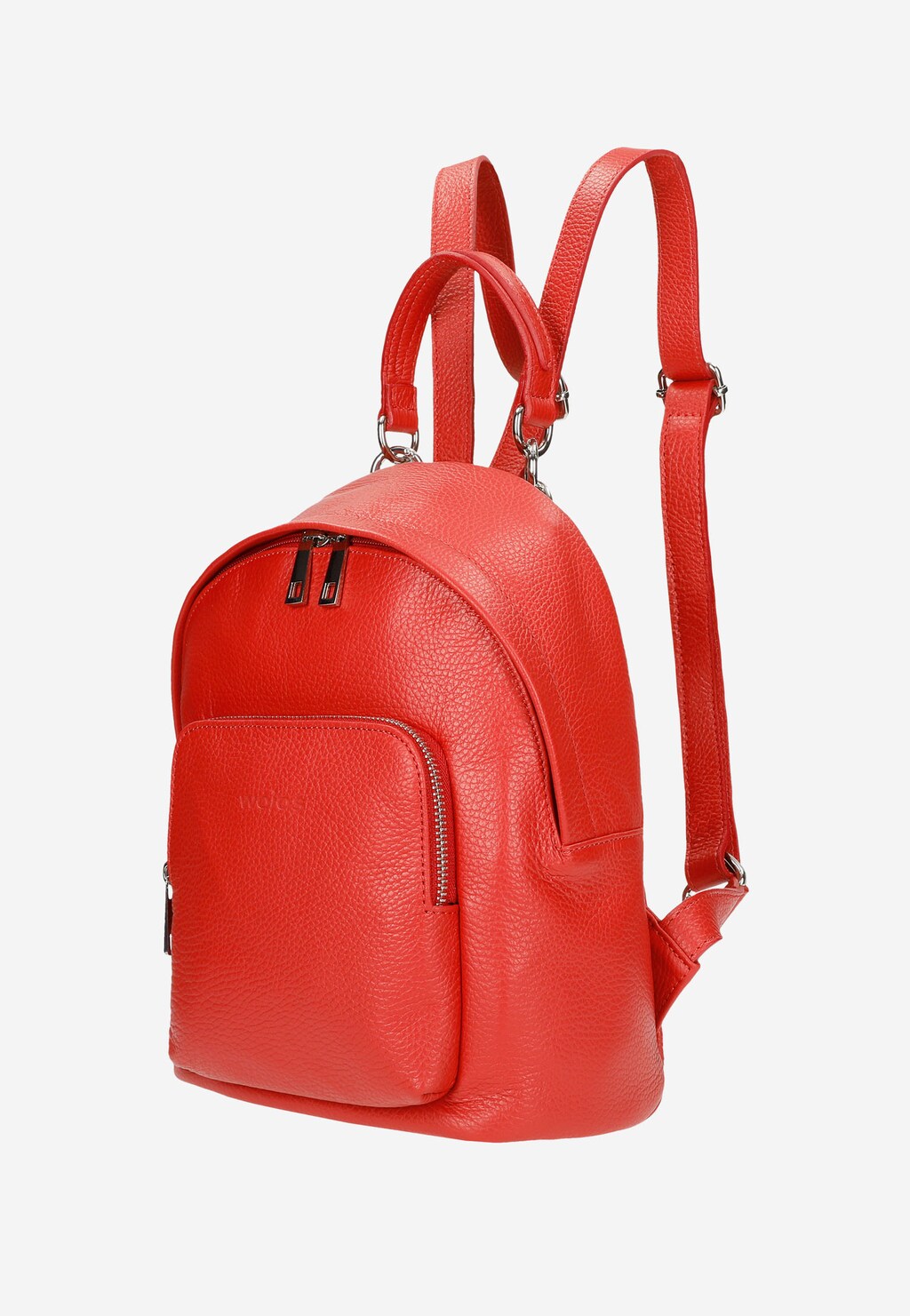 Stylový červený dámský batoh z hladké přírodní kůže 80263-55 Widok 2