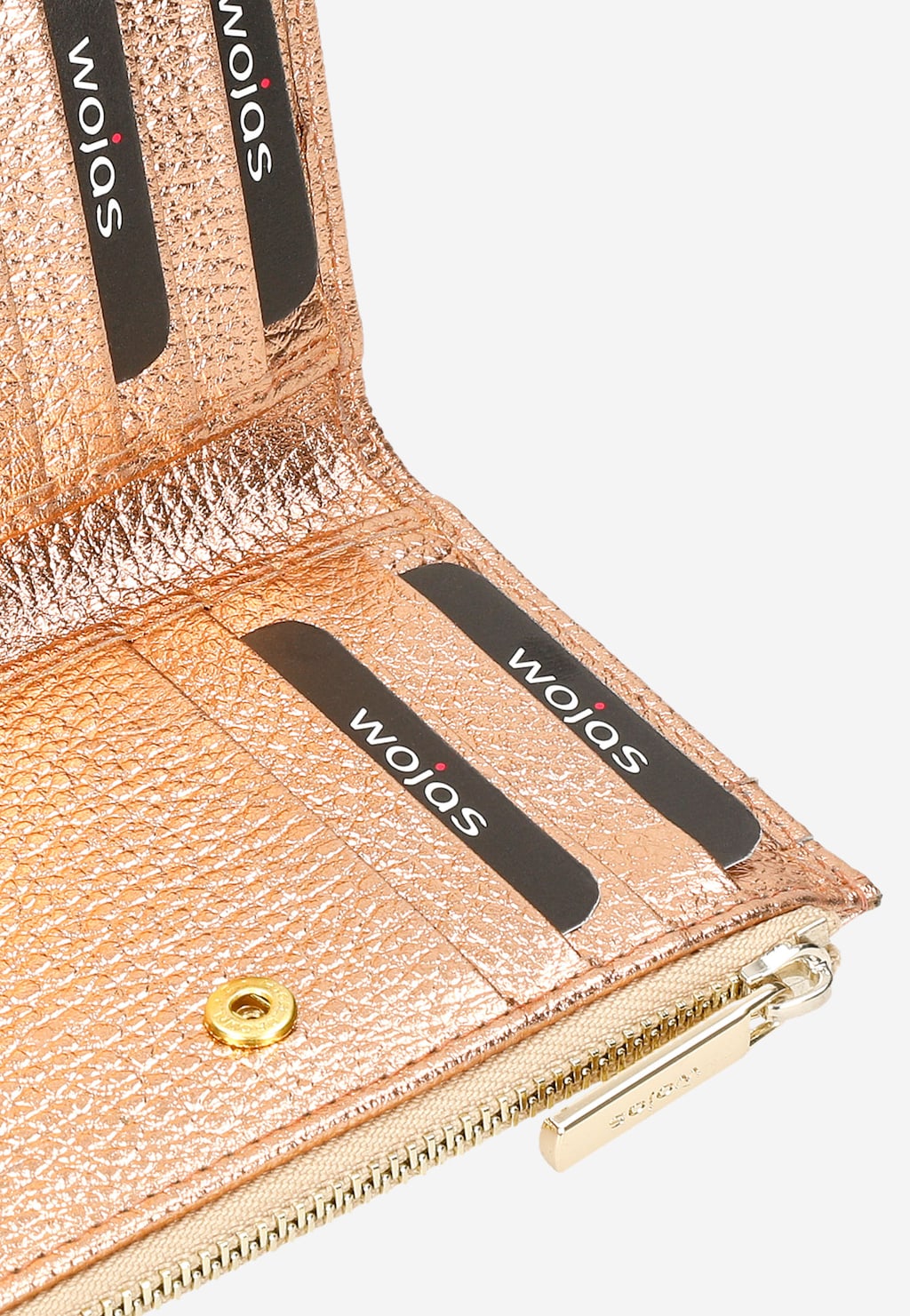 Różowy metaliczny portfel damski 91022-53 Widok 6