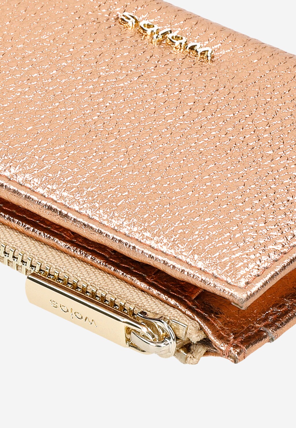 Różowy metaliczny portfel damski 91022-53 Widok 7