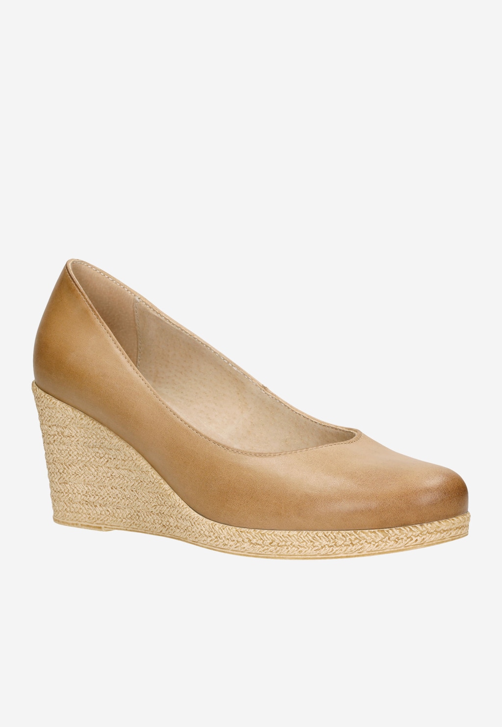 Béžové lodičky na kline čakajú na každú nákupnú maniačku 35077-54 Widok 3