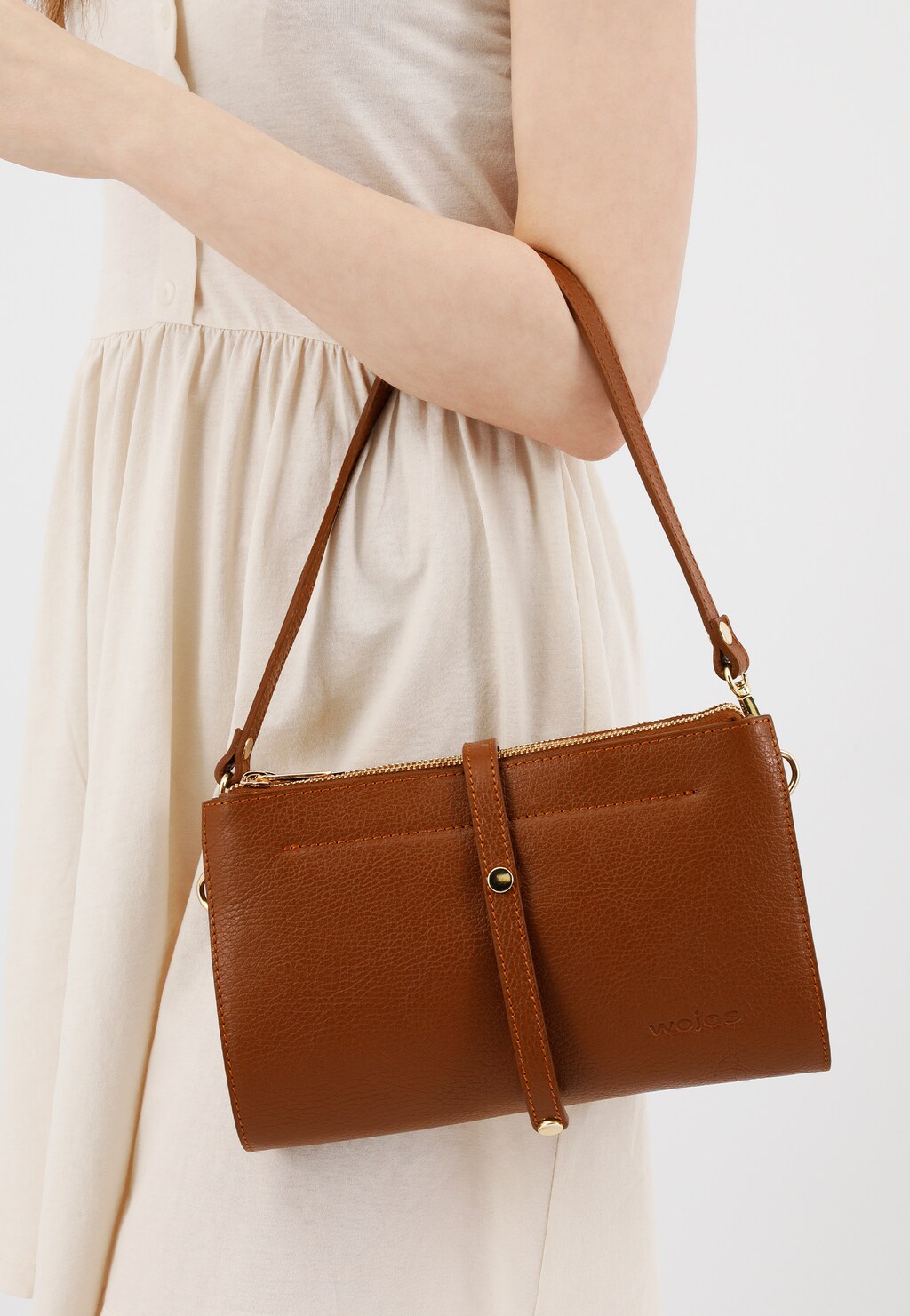 Kožená dámska kabelka s originálnym dizajnom 80239-53 Widok 1