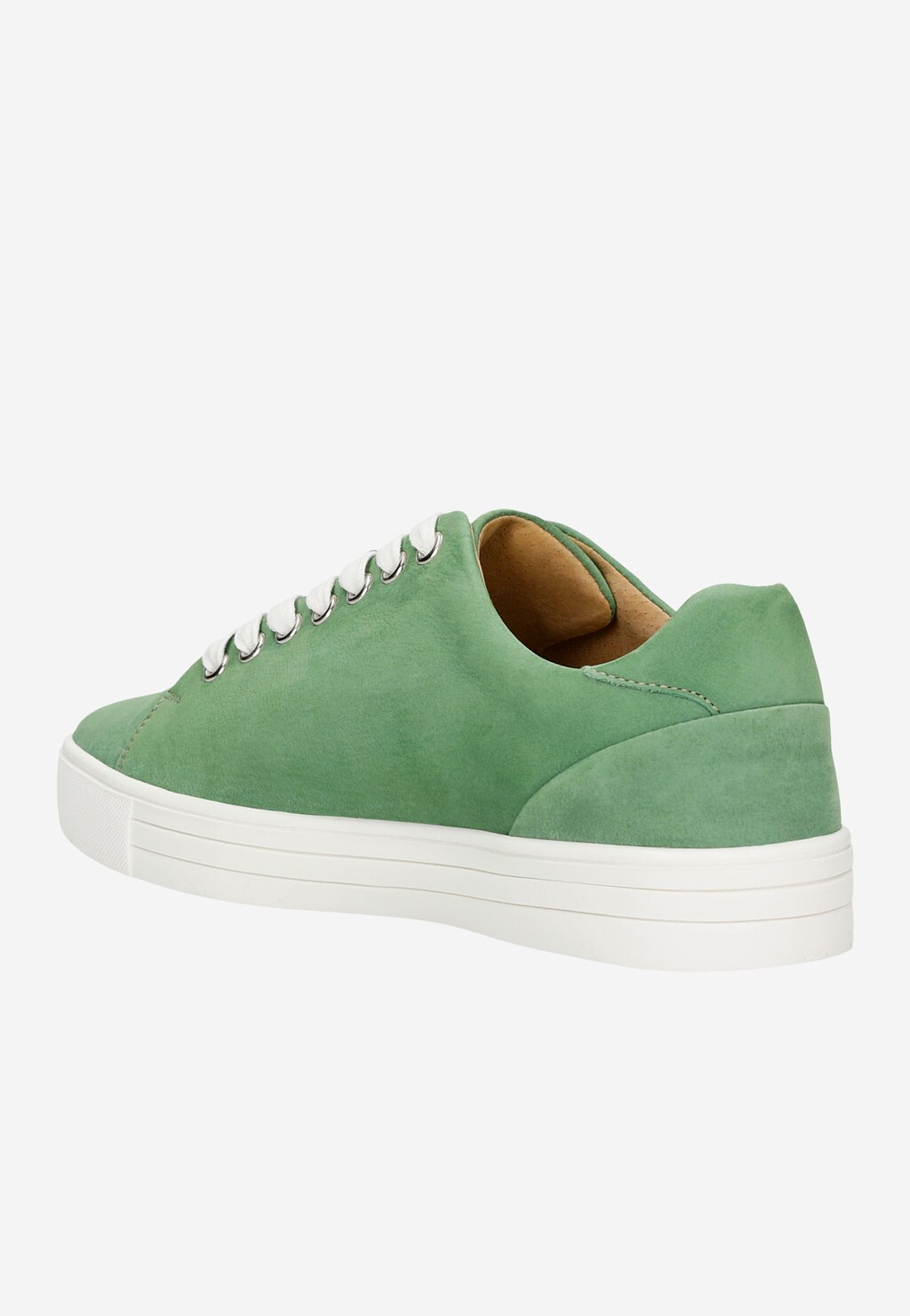 Zielone półbuty damskie typu trampki  46086-16 Widok 3