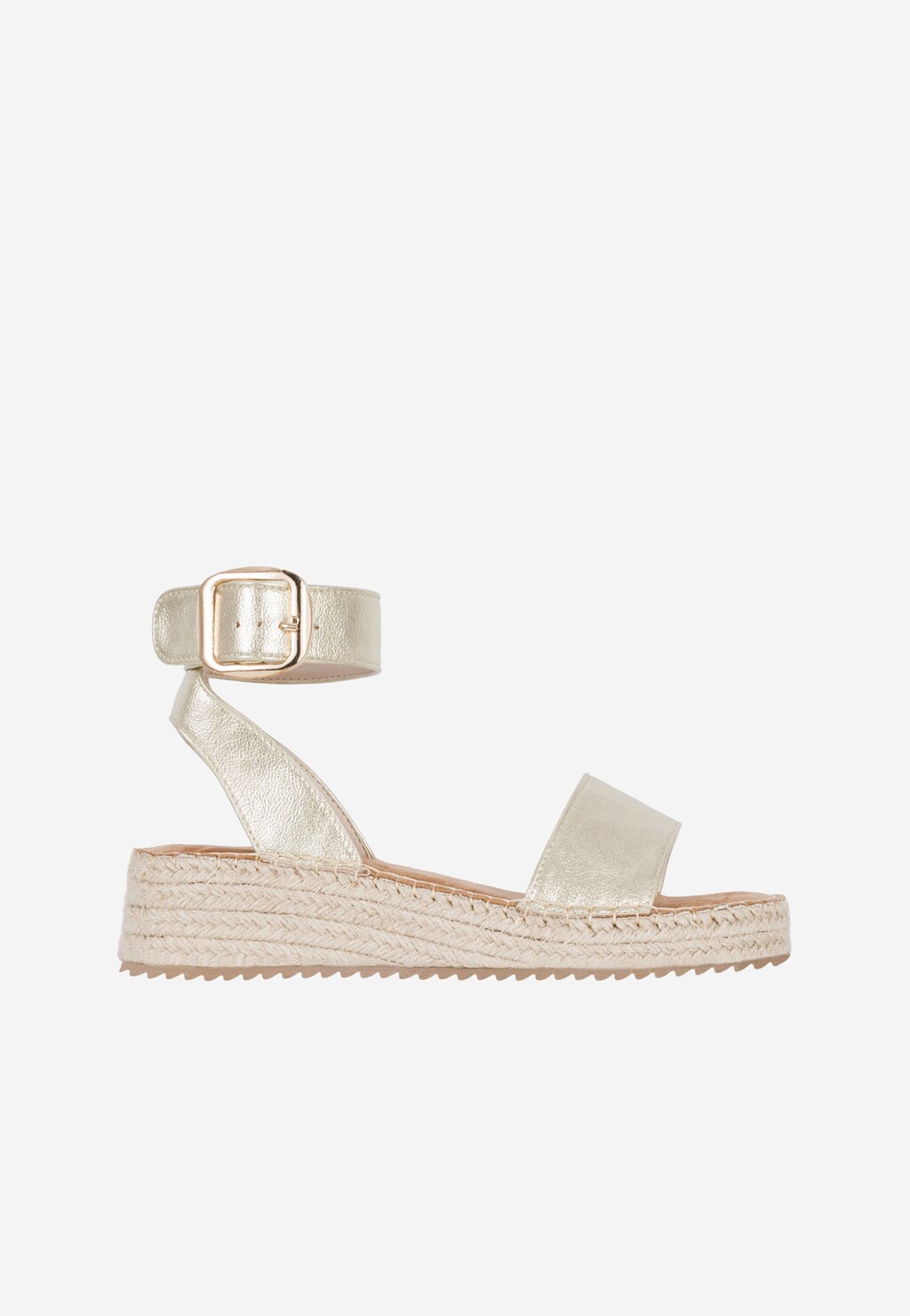 WJS złote espadryle damskie typu sandały WJS43010-59 Widok 1