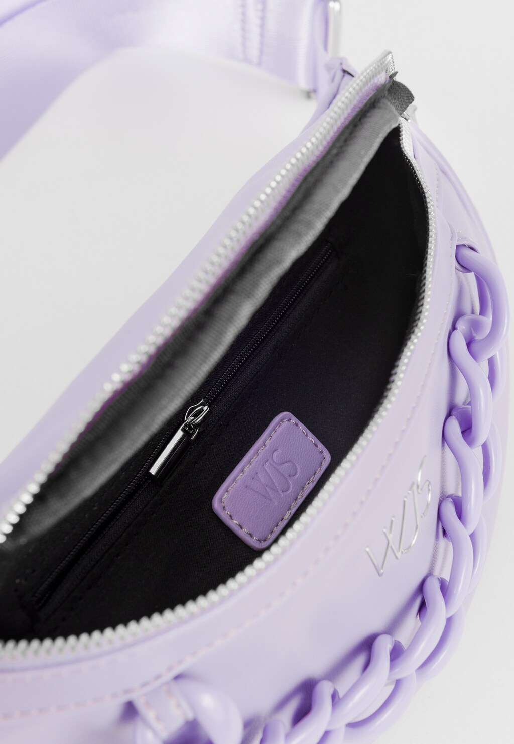 WJS fioletowa torebka damska nerka z łańcuszkiem WJS83009-56 Widok 4