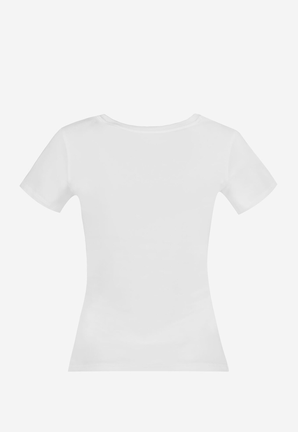 Biała koszulka damska basic 98007-89 Widok 3